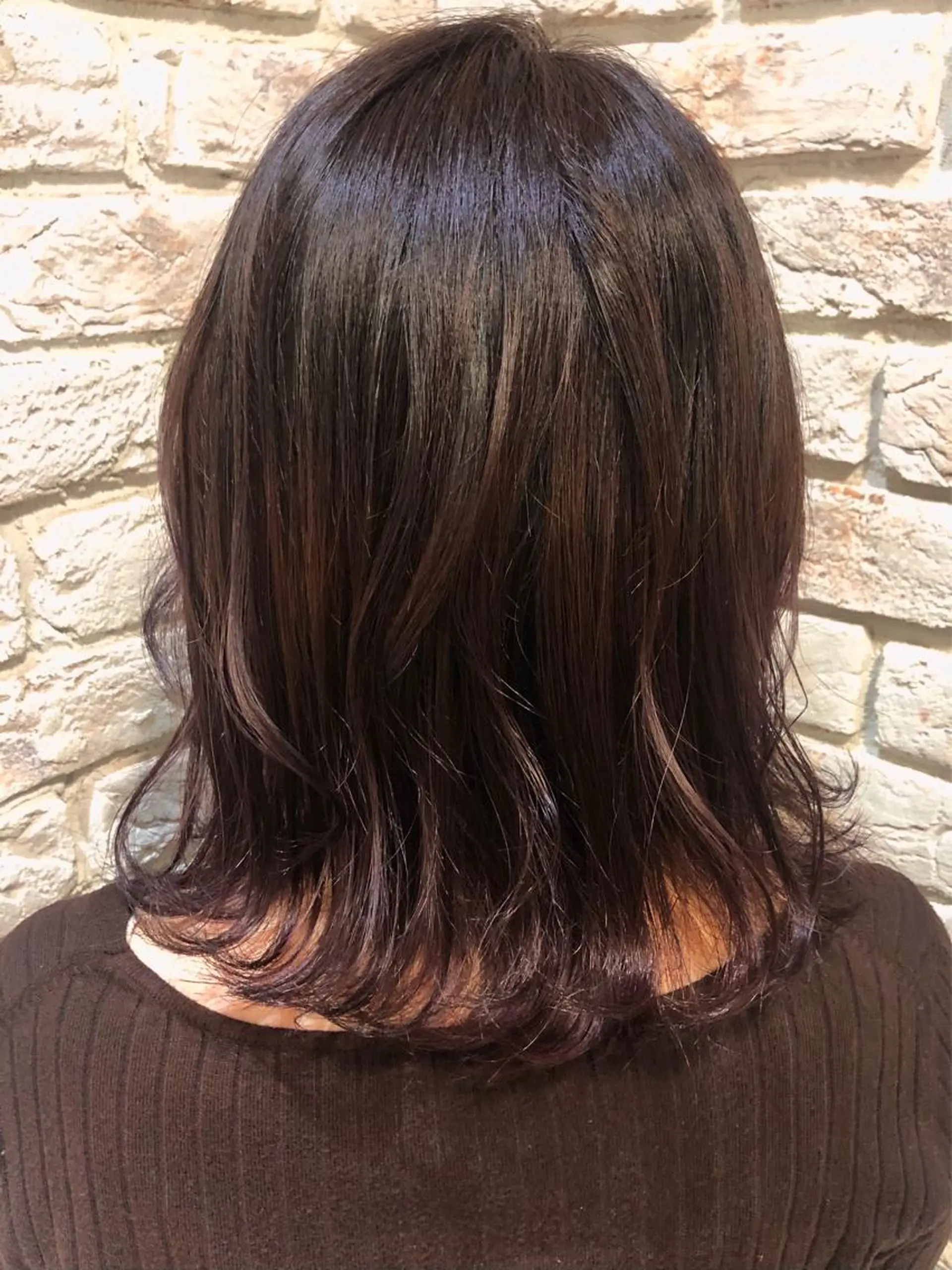 ミディアム ピンクブラウン トリートメント ヘアカラー トリートメント echelle所属・るな/echelle 【カットモデル募集】のヘアスタイル