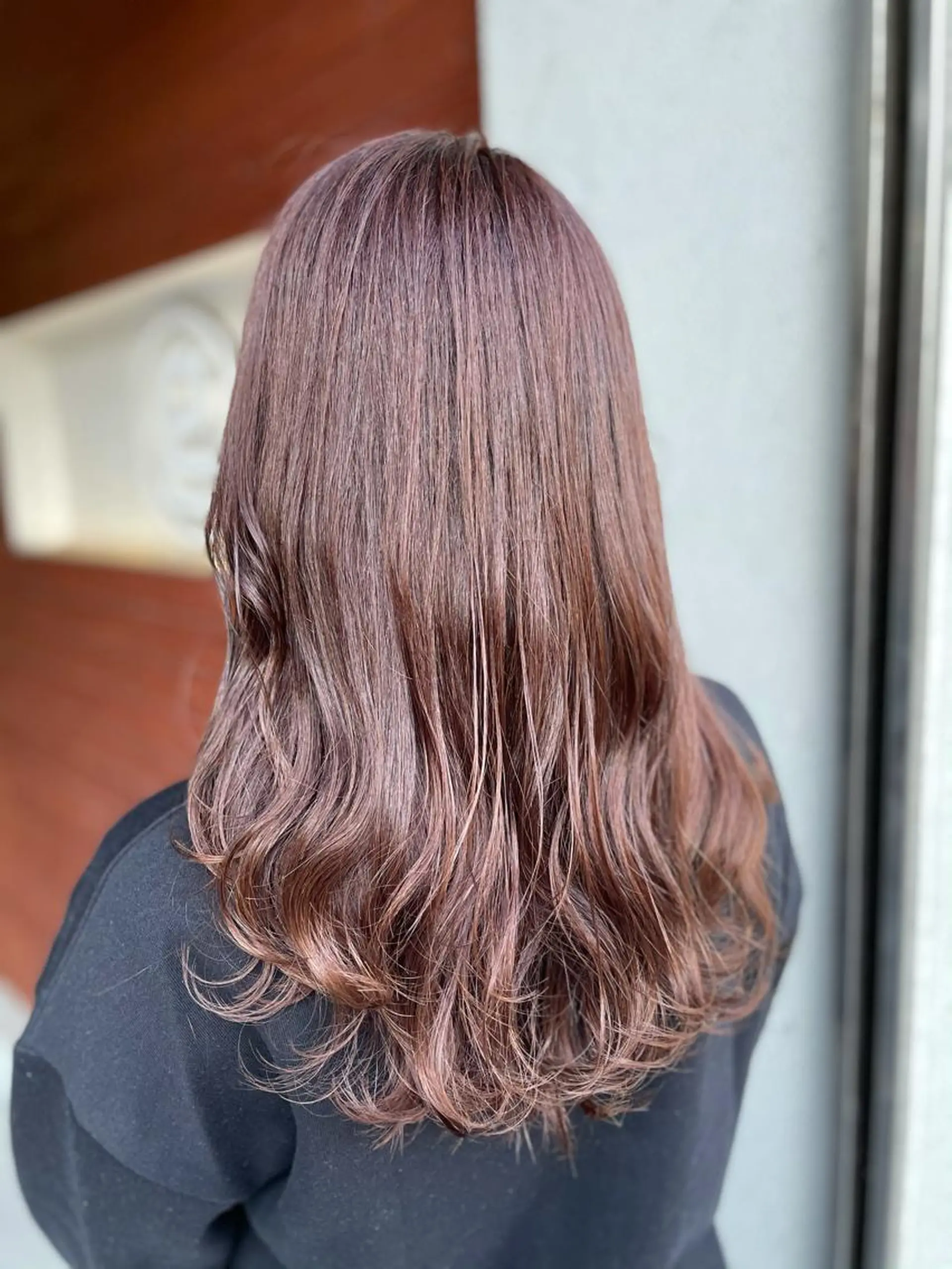 ロング カラー ブラウンカラー チョコレートブラウン カット ヘアカラー トリートメント IORI #韓国ヘア#髪質改善のヘアスタイル