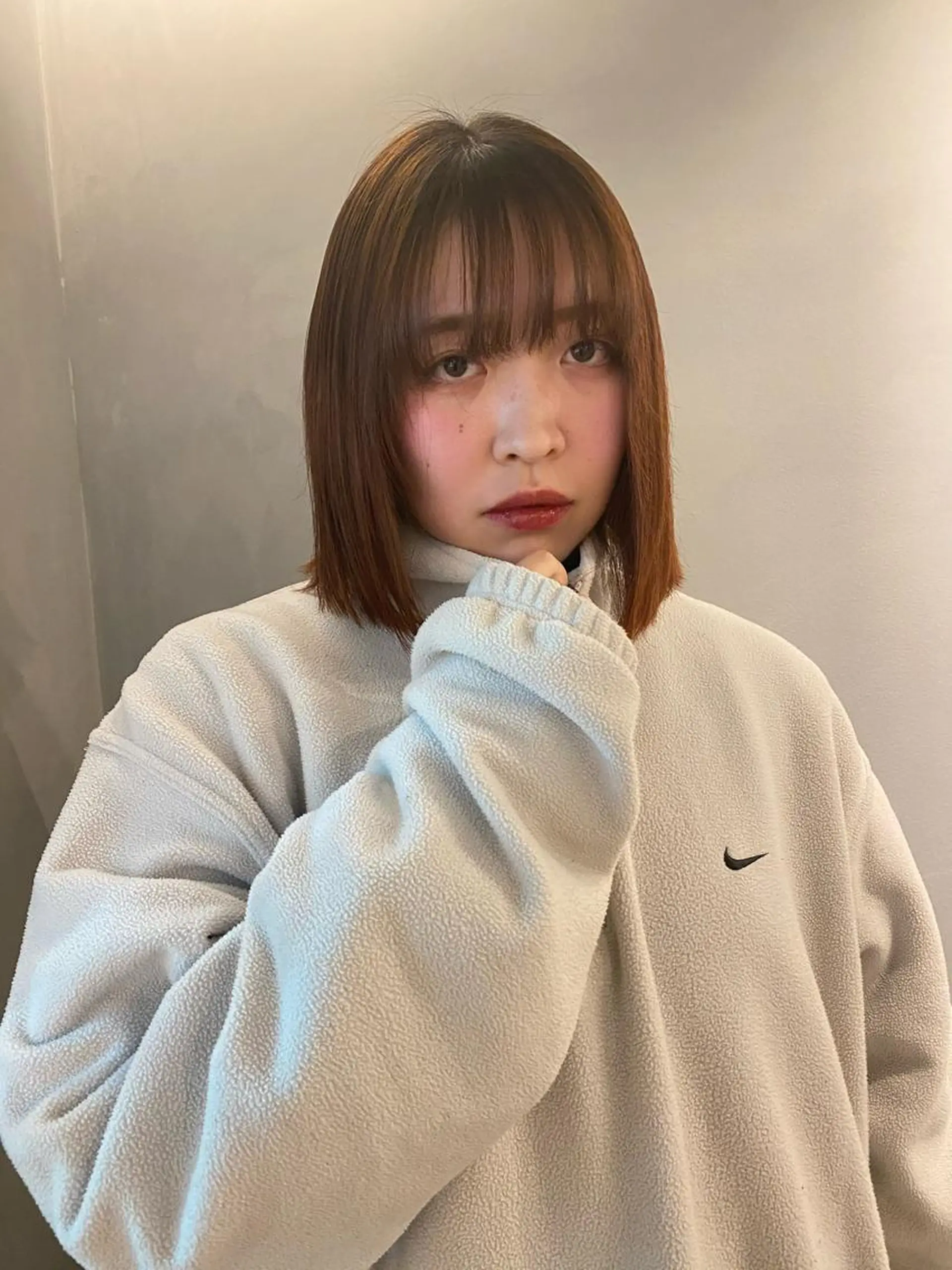 ショート オレンジブラウン ヘアカラー MIYU💋💖 〈XENA渋谷本店〉のヘアスタイル