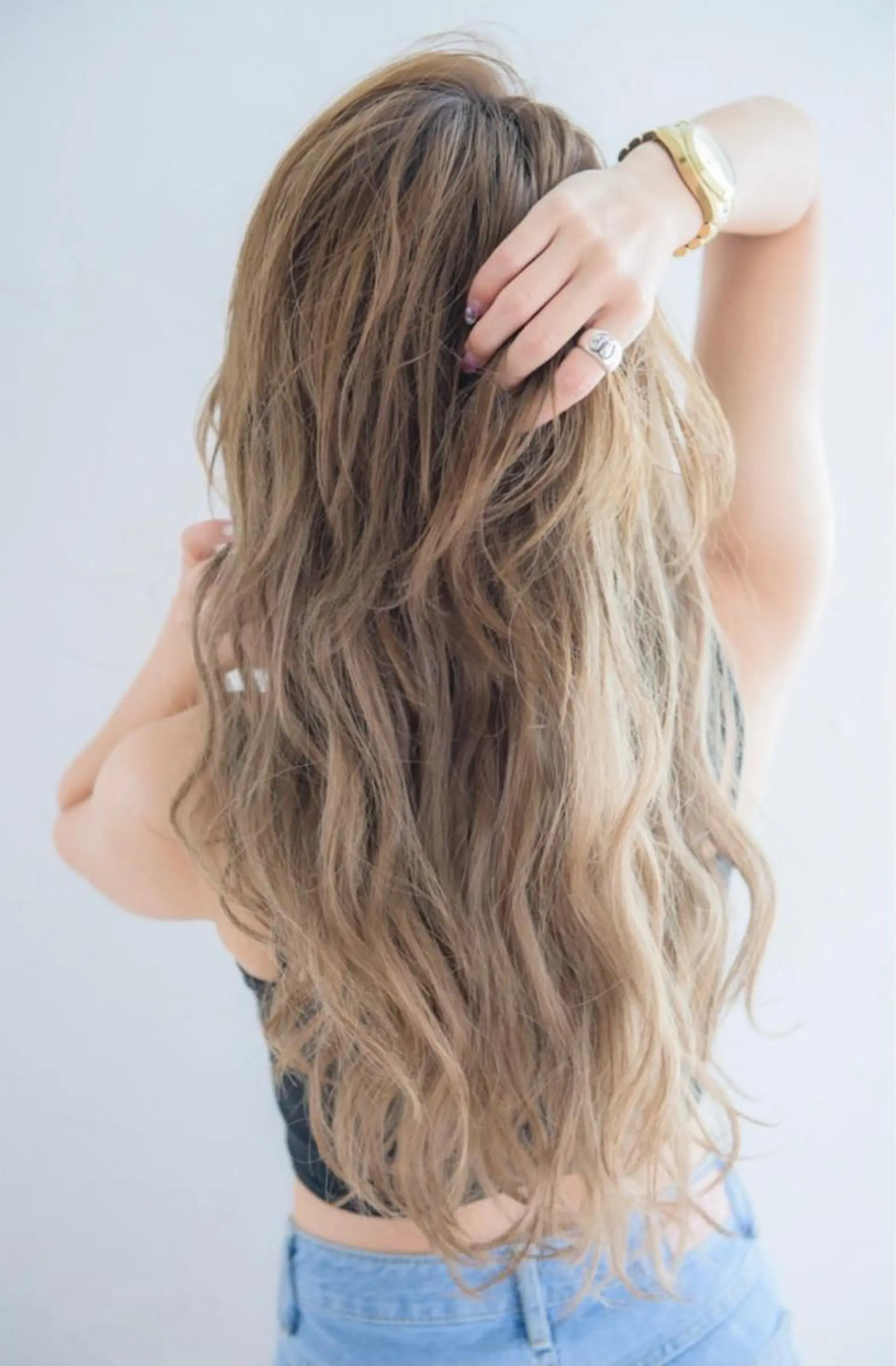 ロング カラー ベージュカラー ヌーディベージュ ヘアカラー トリートメント Monan 渋谷店所属・🎀艶髪の達人 飯田啓奨🎀のヘアスタイル