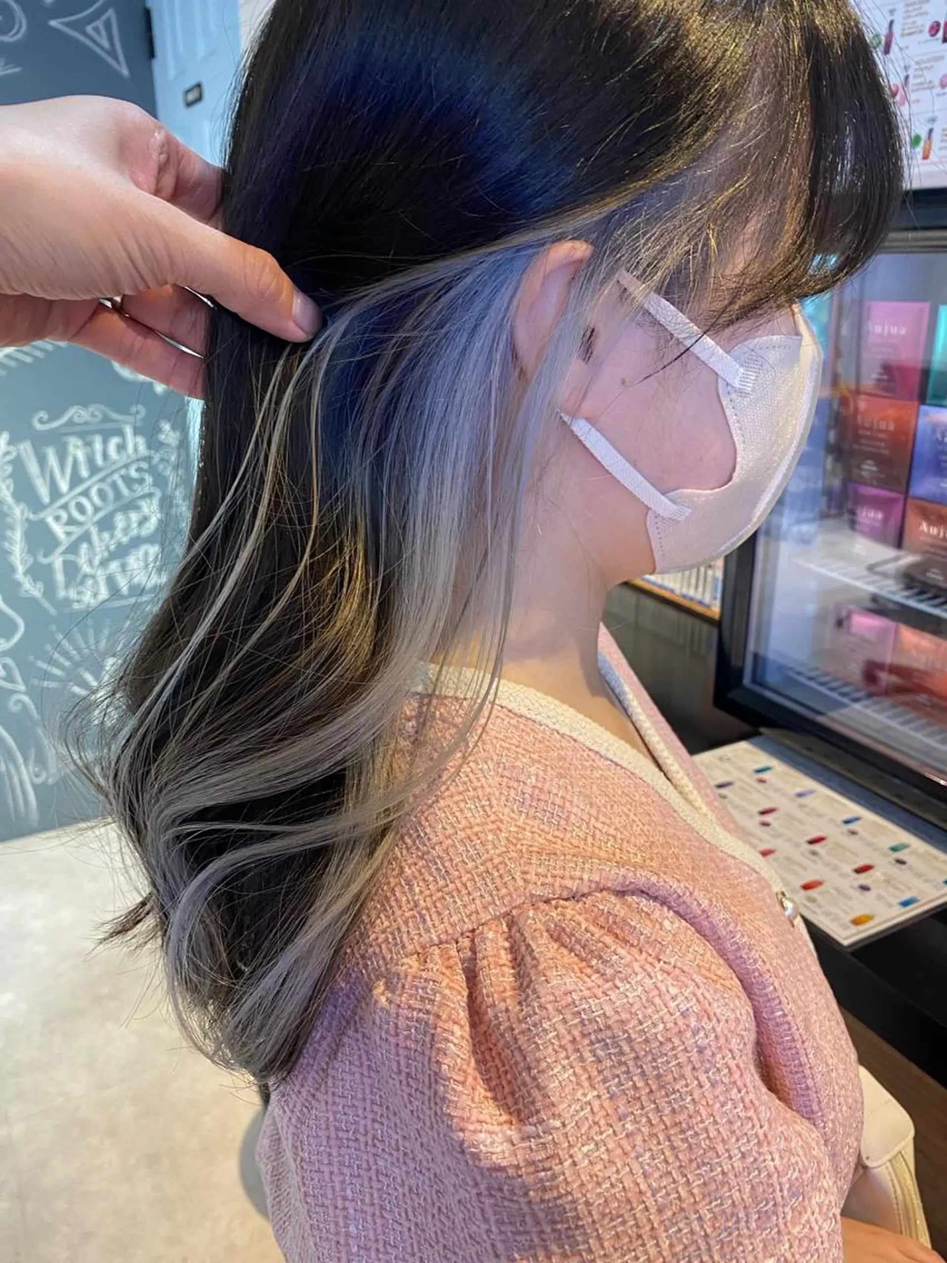 ミディアム カラー ブリーチ カット ヘアカラー トリートメント scene.池袋所属・scene. haraのヘアスタイル