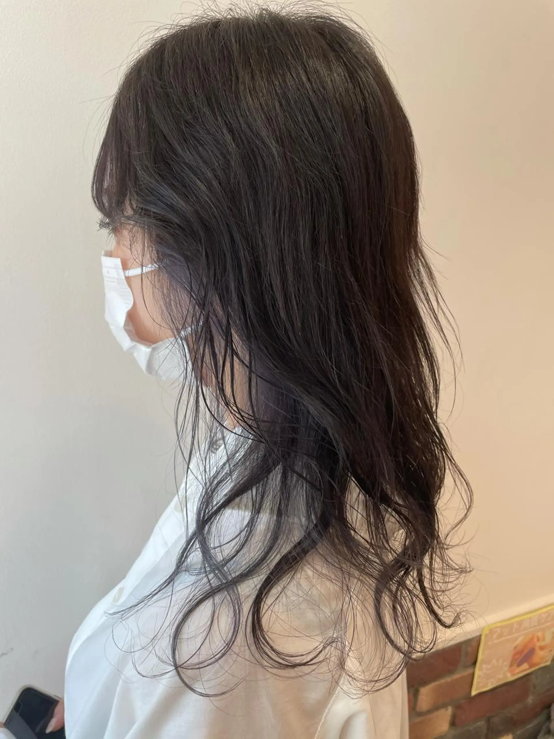 セミロング カラー ヘアカラー トリートメント 中井 茅佳のヘアスタイル