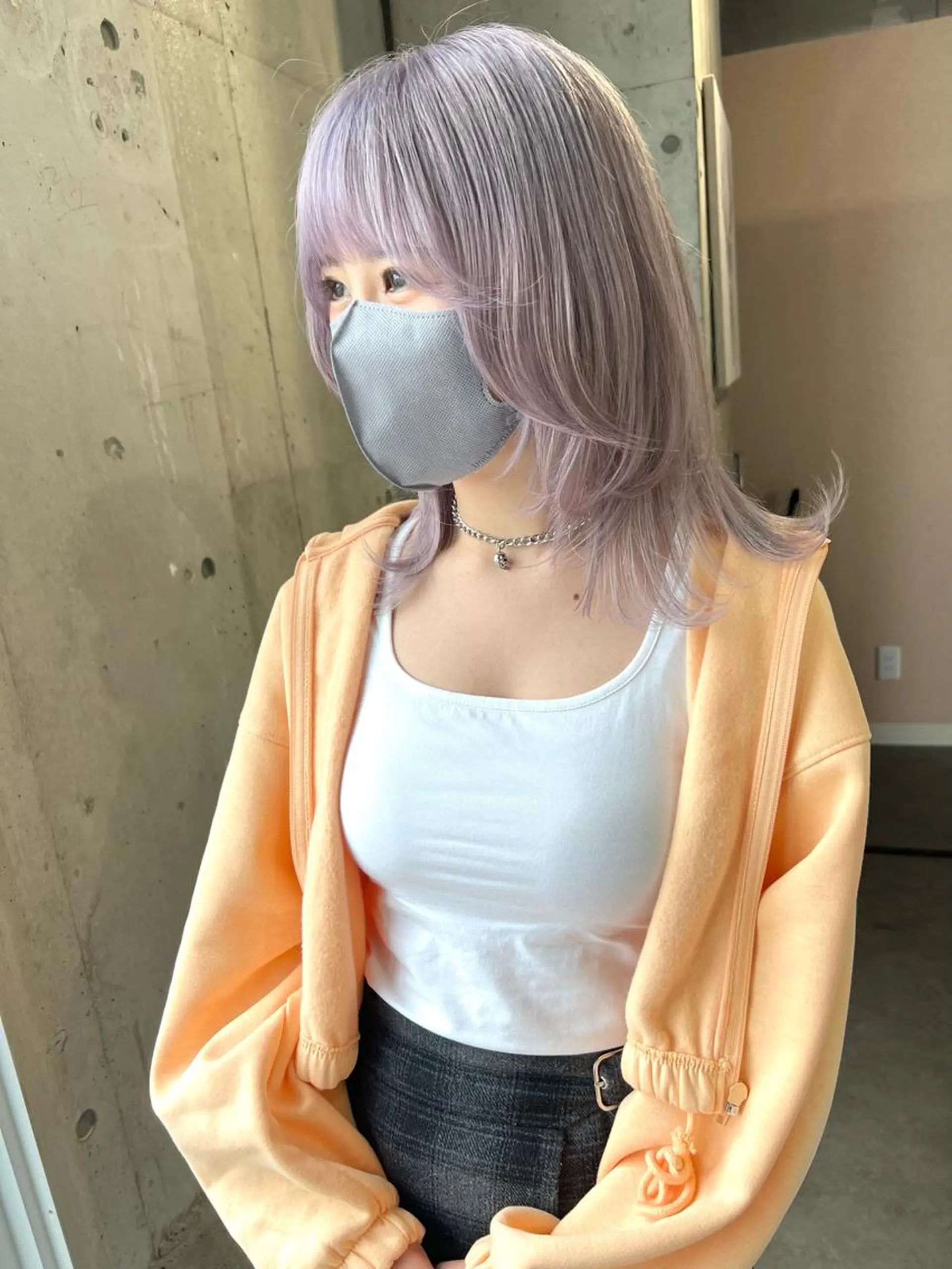 ミディアム カラー バレイヤージュ ブリーチ ケアブリーチ ハイライトカラー インナーカラー ヘアカラー トリートメント lani 天神大名/ブリーチのヘアスタイル