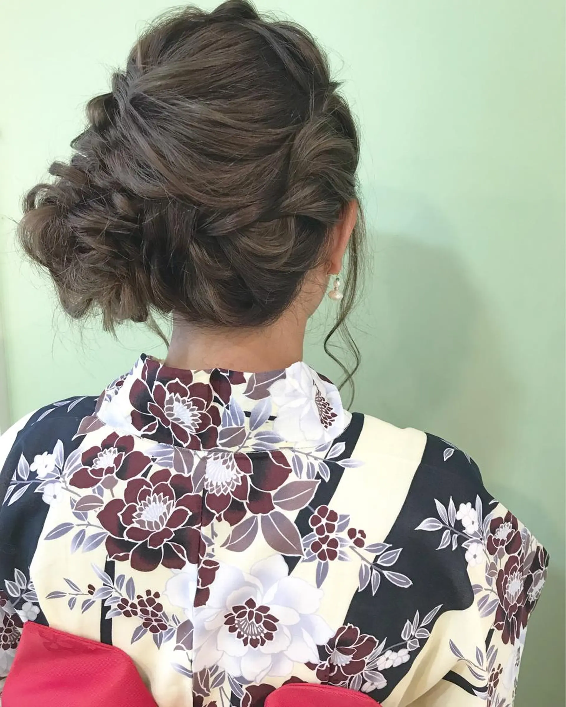ロング ヘアアレンジ 浴衣 ALVAREZ BARBER SHOP所属・takebuchi harukaのヘアスタイル