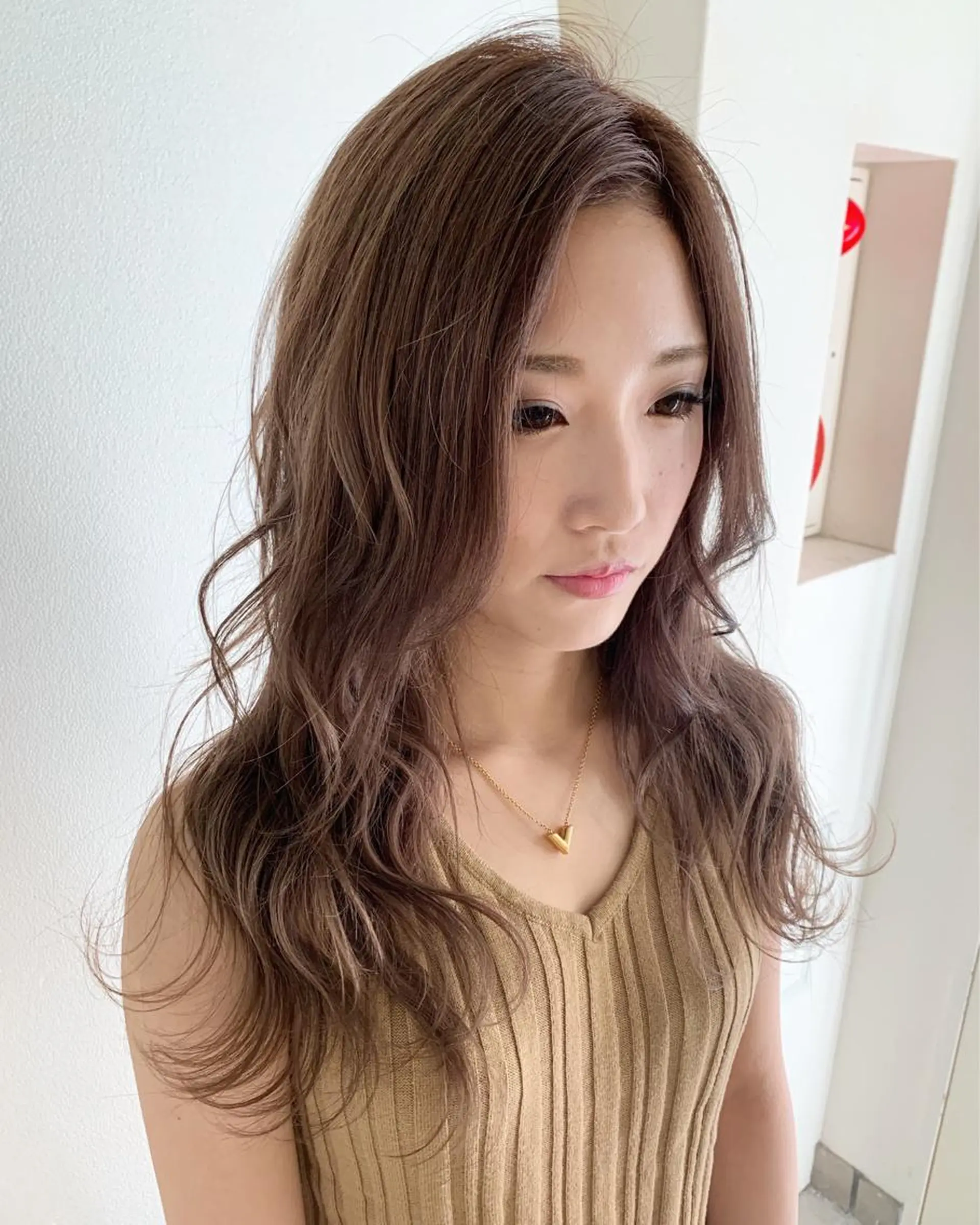 セミロング カラー ヘアカラー トリートメント 渡辺 健太のヘアスタイル