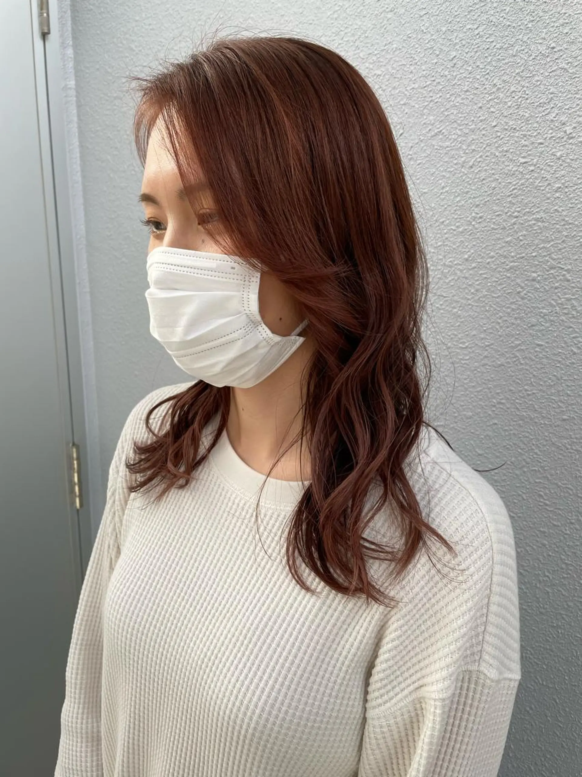 ミディアム 切りっぱなしボブ ショートボブ ミディアムパーマ ミストバング ボブ ヘアカラー トリートメント C’LD hair  produce /シールドヘア所属・モテ髪/ボブ/ショー ト/アダチフウトのヘアスタイル