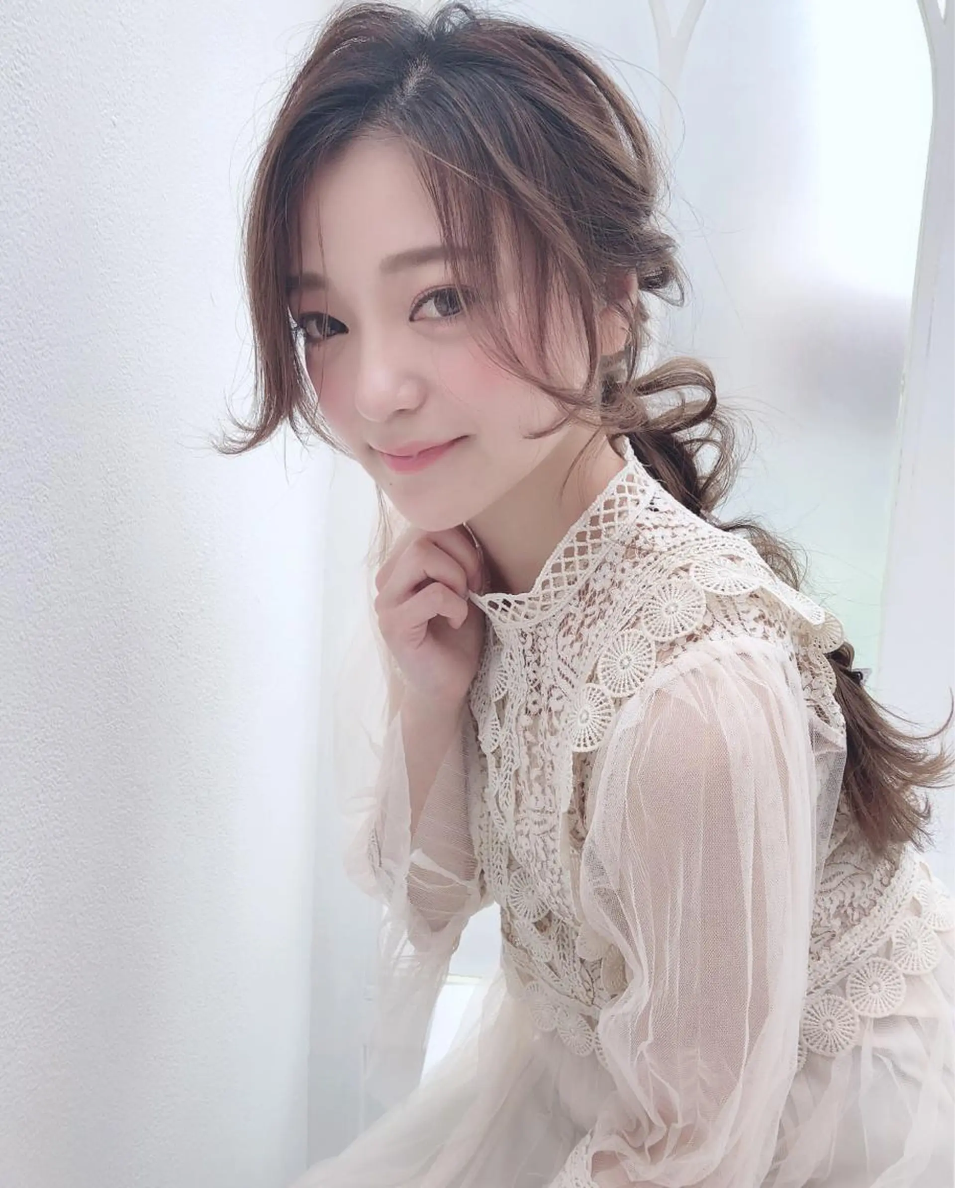 ロング カラー ヘアアレンジ omocha hair salon所属・大嶋 伸吾のヘアスタイル