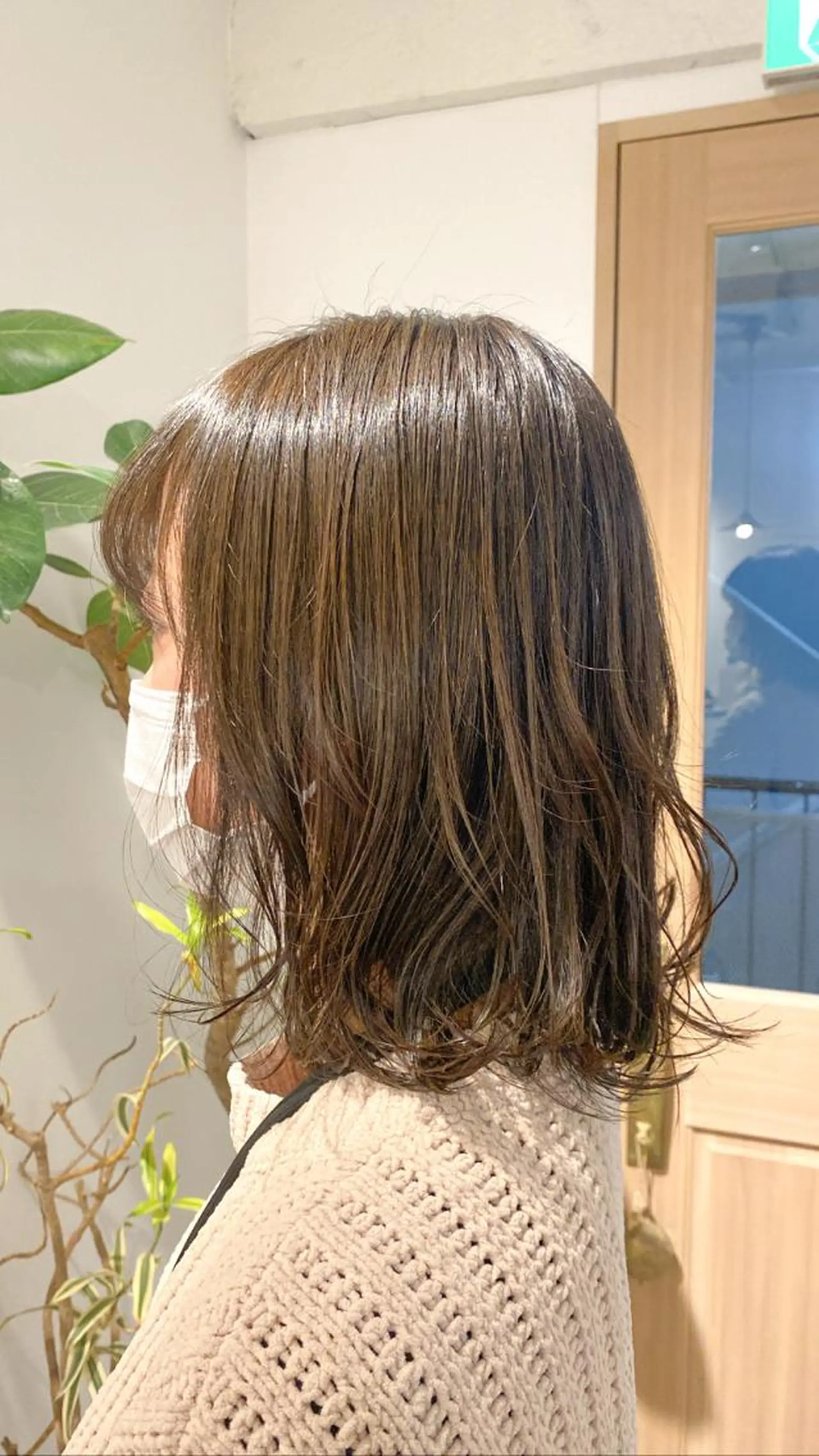 ミディアム カラー ヘアアレンジ オリーブカラー 🤍似合わせカット/ 艶カラー/表参道🫧のヘアスタイル