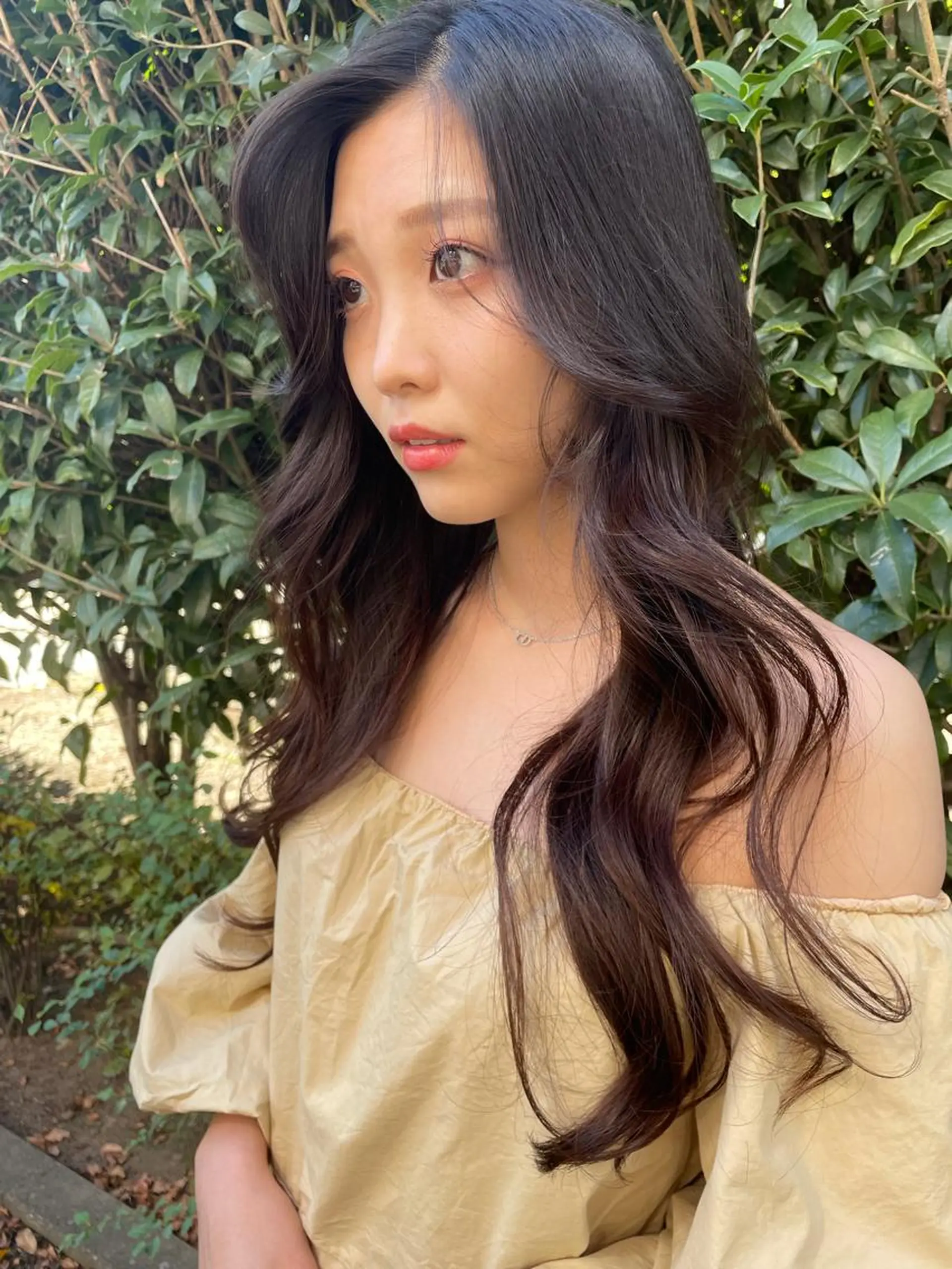 ロング 韓国風ヘア カット ヘアカラー 最新韓国本場ヘア 🇰🇷榎本明日香のヘアスタイル