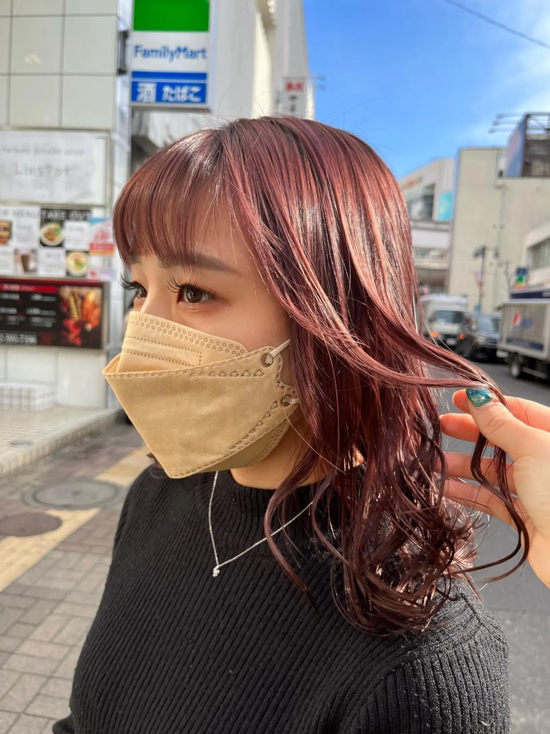 ミディアム カラー ヘアセット 💖デザインカラー/ タダ ハナカ💖のヘアスタイル