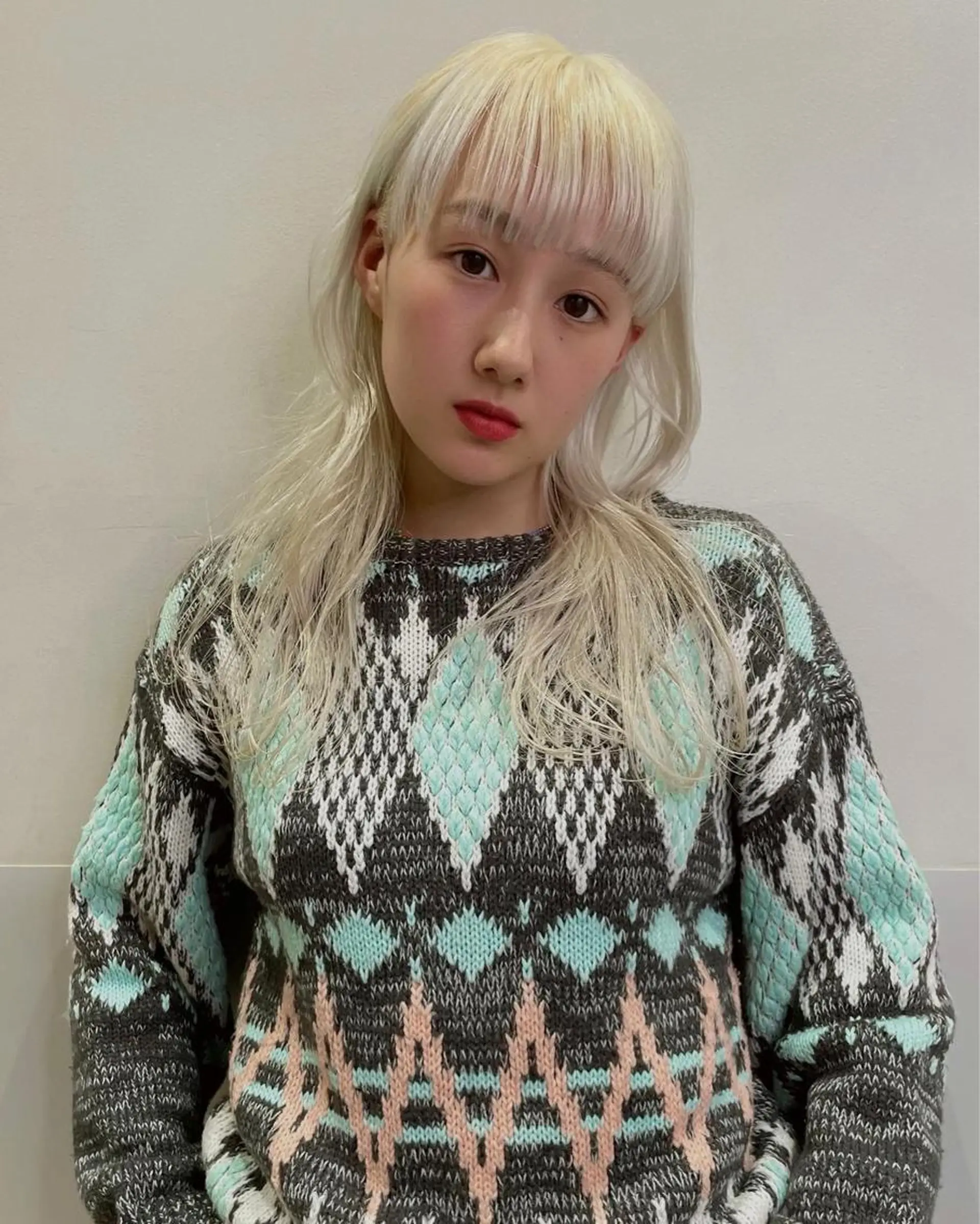 ミディアム カラー カット ヘアカラー トリートメント SALOWIN所属・ブリーチ🧹 ボブ✨レイヤーのヘアスタイル