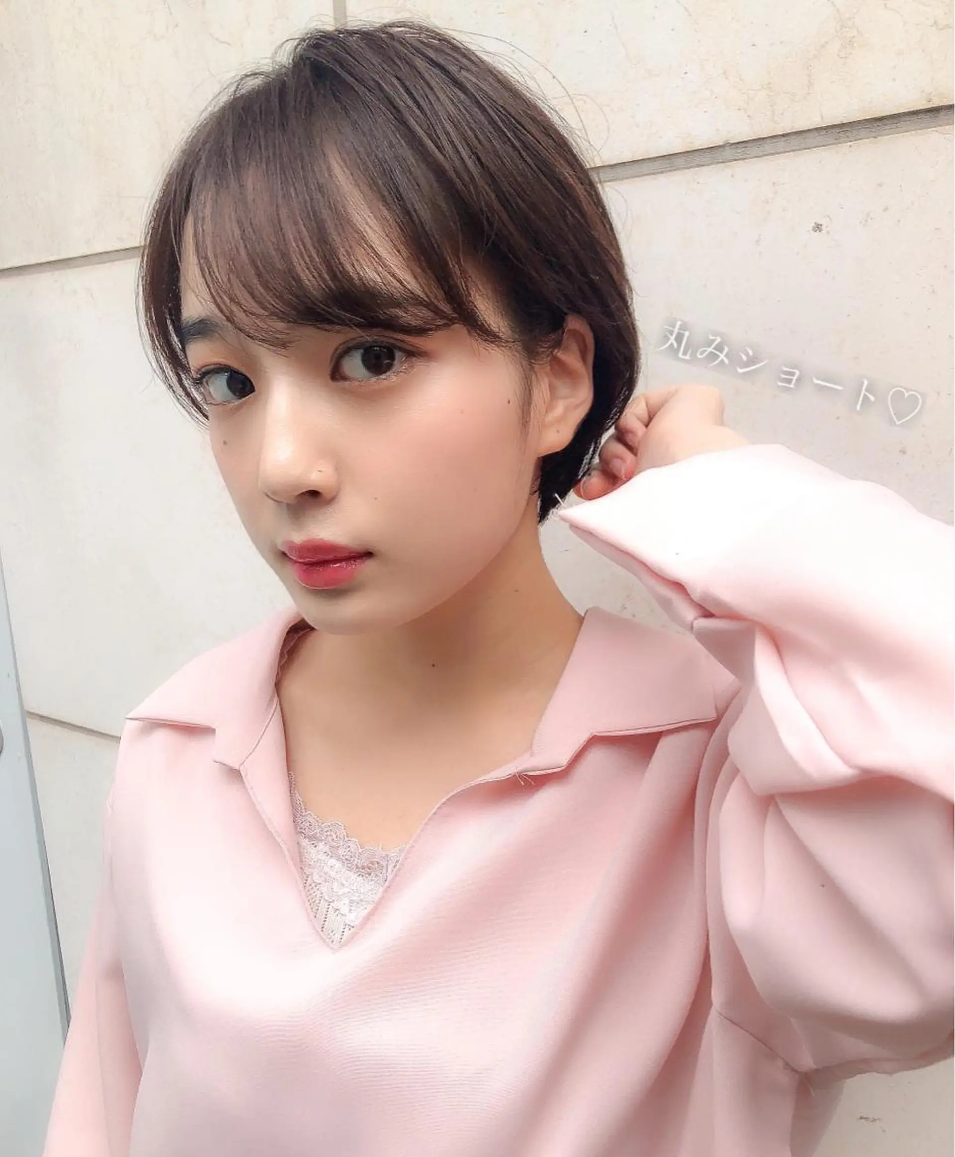 ショート カラー ウルフレイヤー&ボブ ✨透明感ベージュ中野のヘアスタイル