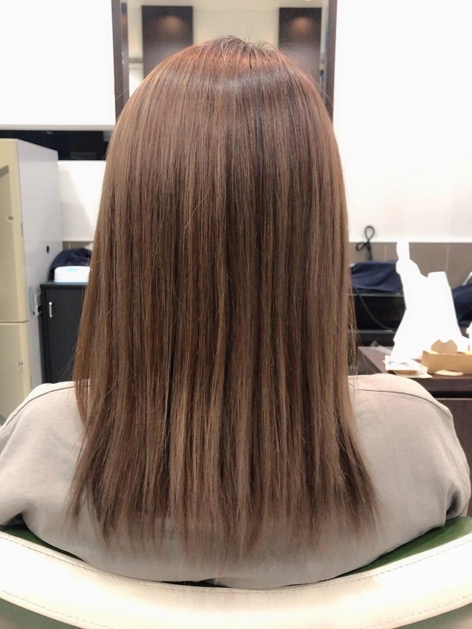 セミロング カラー ベージュカラー ブラウンカラー PROGRESS Harukiのヘアスタイル