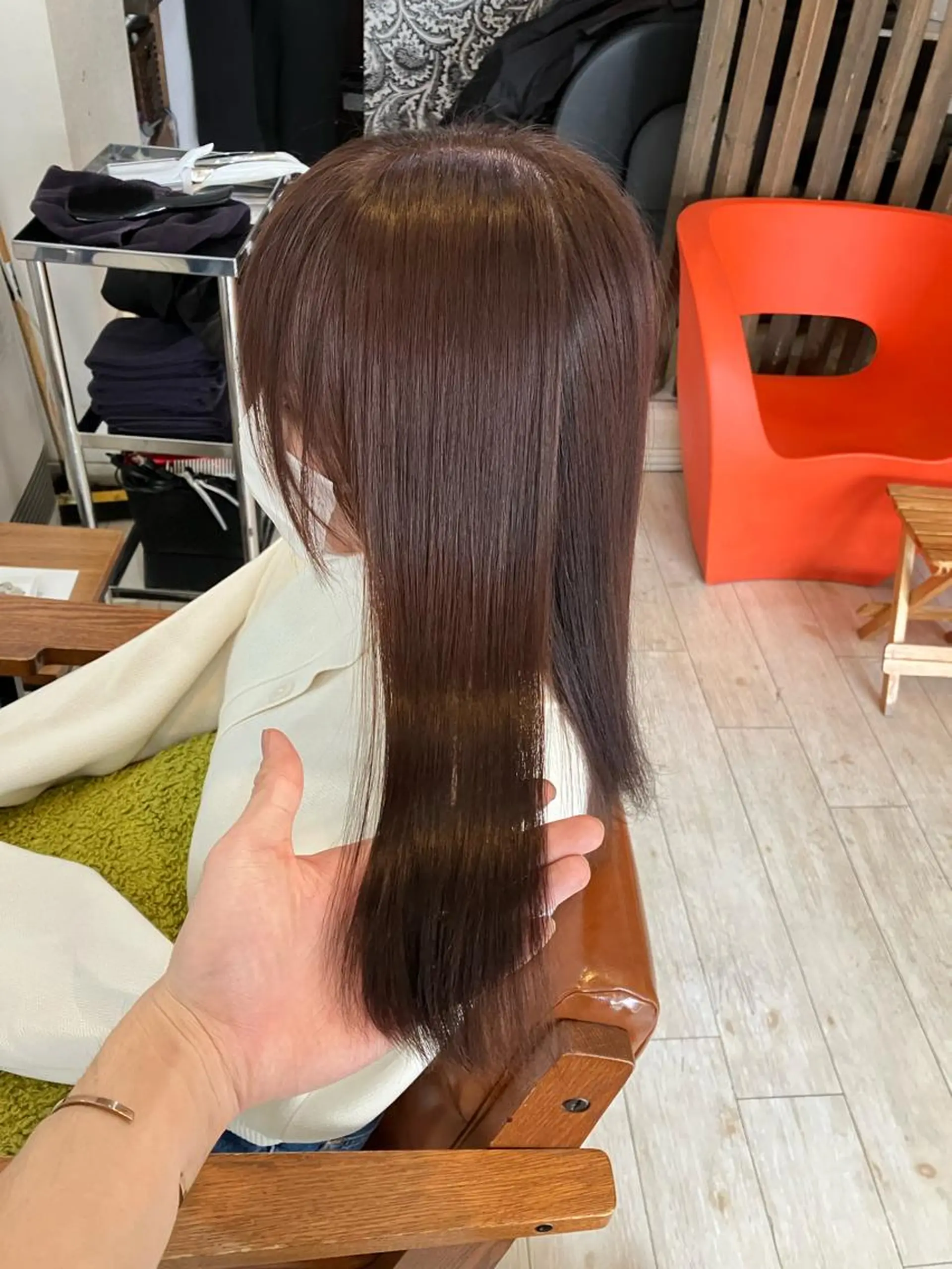 セミロング カラー ベージュカラー ピンクカラー ピンクベージュ 🍀髪質改善、カラー TAICHI🍀のヘアスタイル