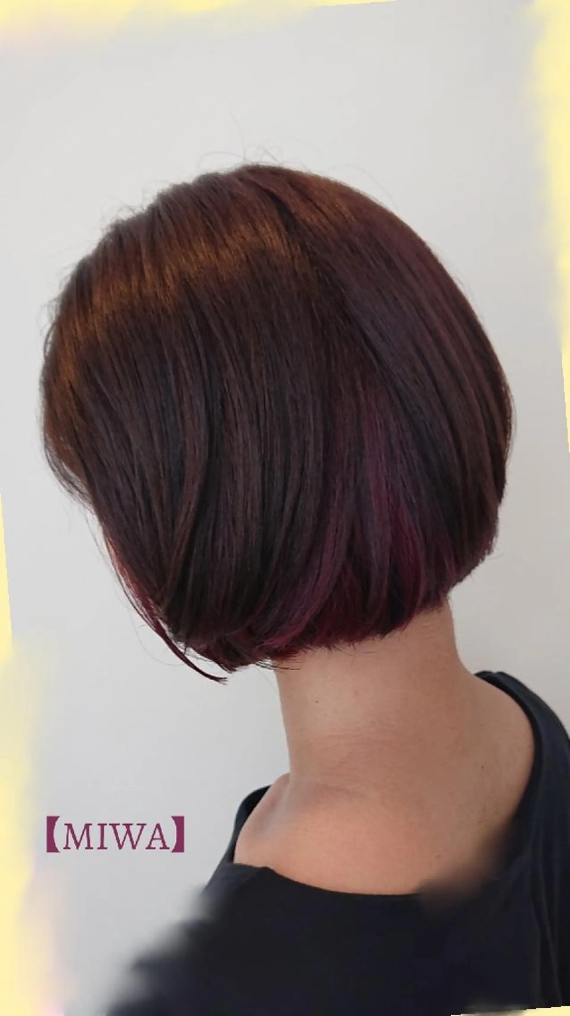 ショート パープルカラー 松浦 美和【miwa】のヘアスタイル