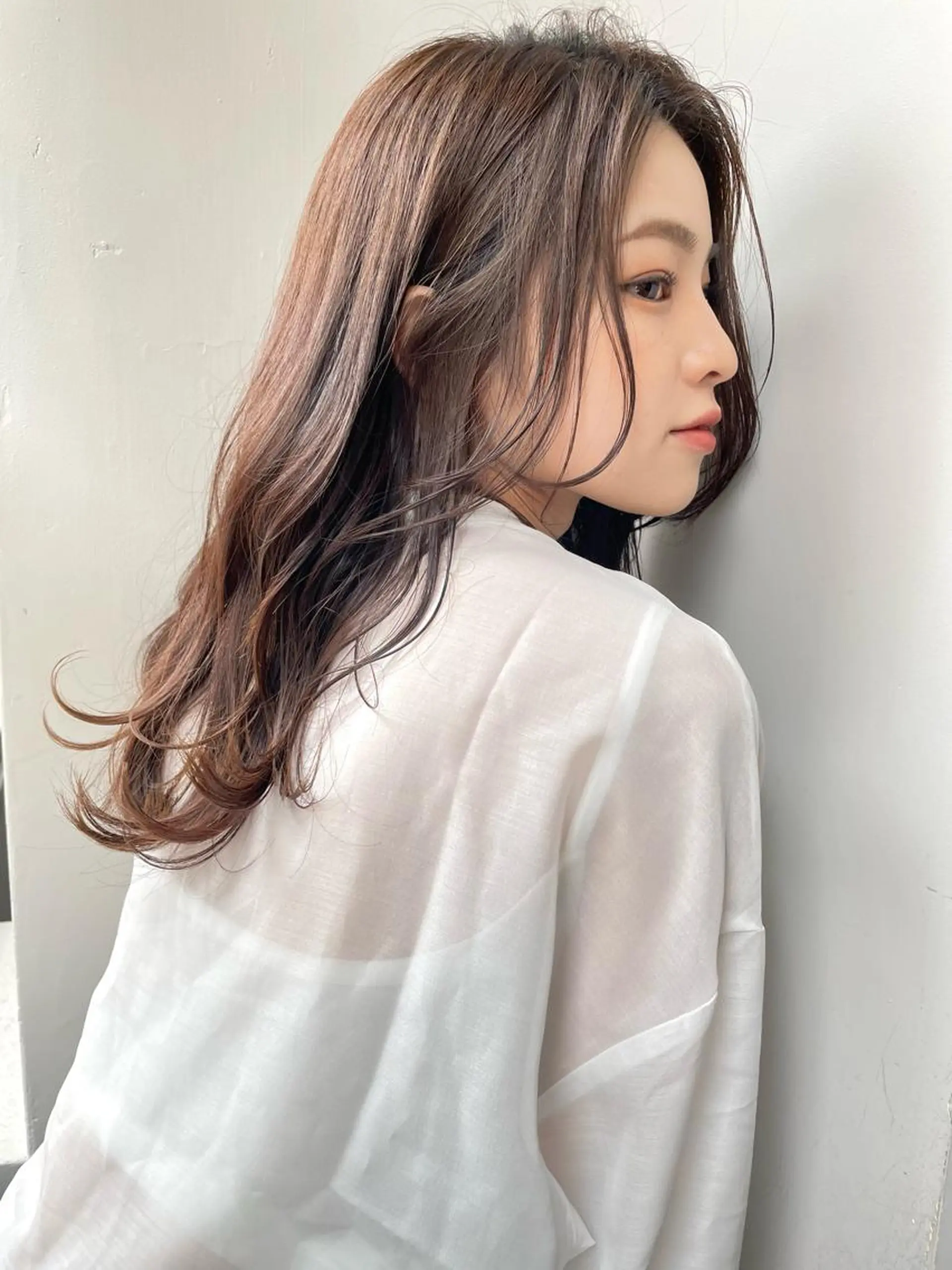 セミロング カラー ヘアカラー トリートメント アレンジ指名 no.1✨ｈａｋｏのヘアスタイル