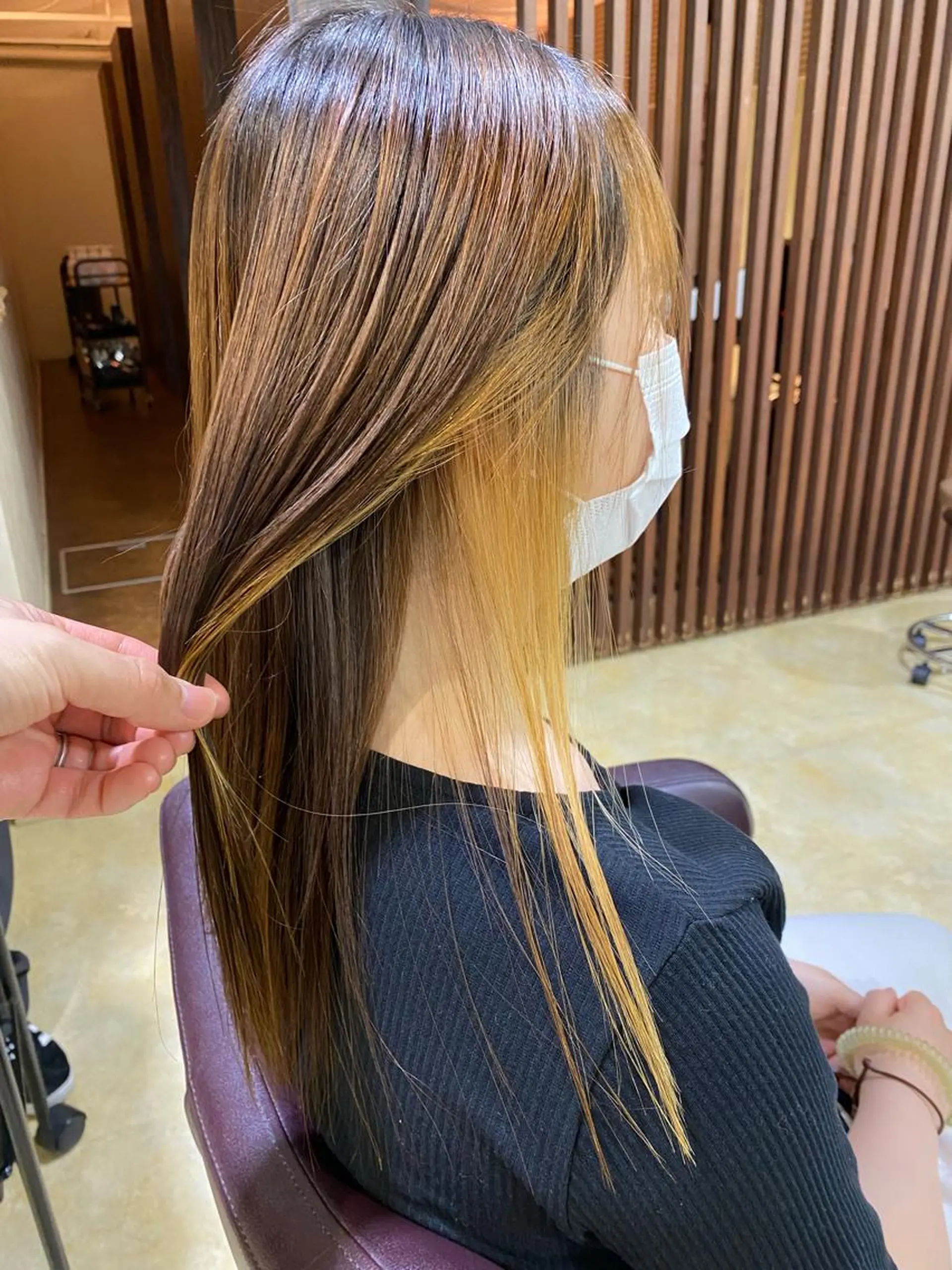 パーマ 酸性ストレート ストレートパーマ ヘアーメイクポリッシュ桂所属・山﨑 将弥のヘアスタイル