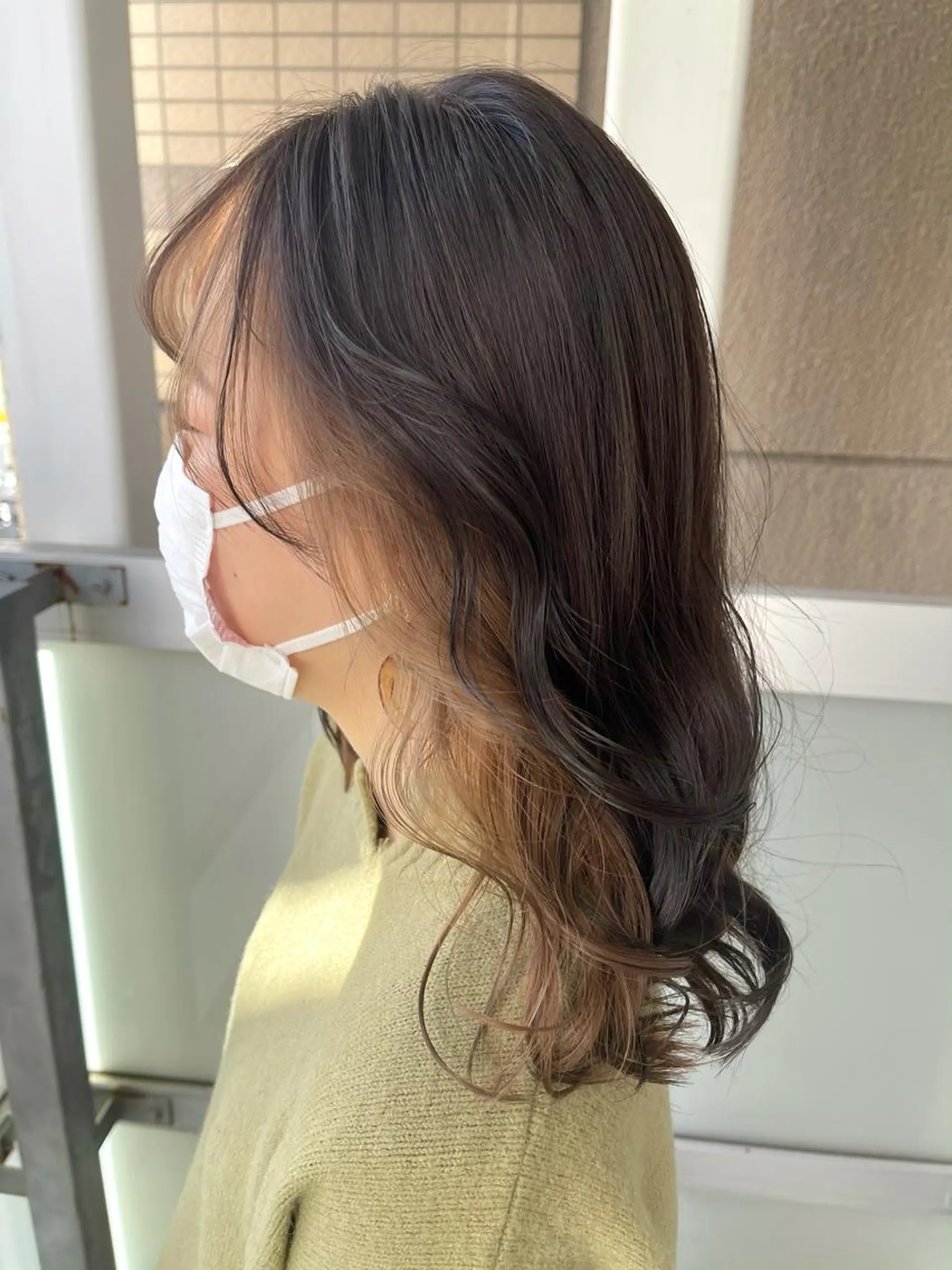 セミロング カラー オーストヘアー ミコ所属・岩谷/ブリーチ 🫧透明感カラーのヘアスタイル