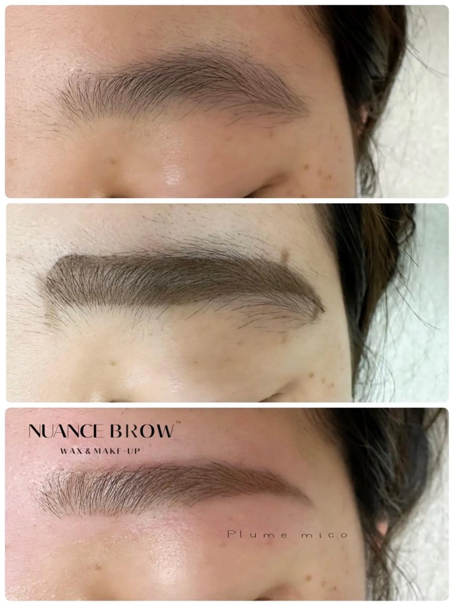 アイブロウ ワックス脱毛 Plume micoのマツエク・マツパデザイン