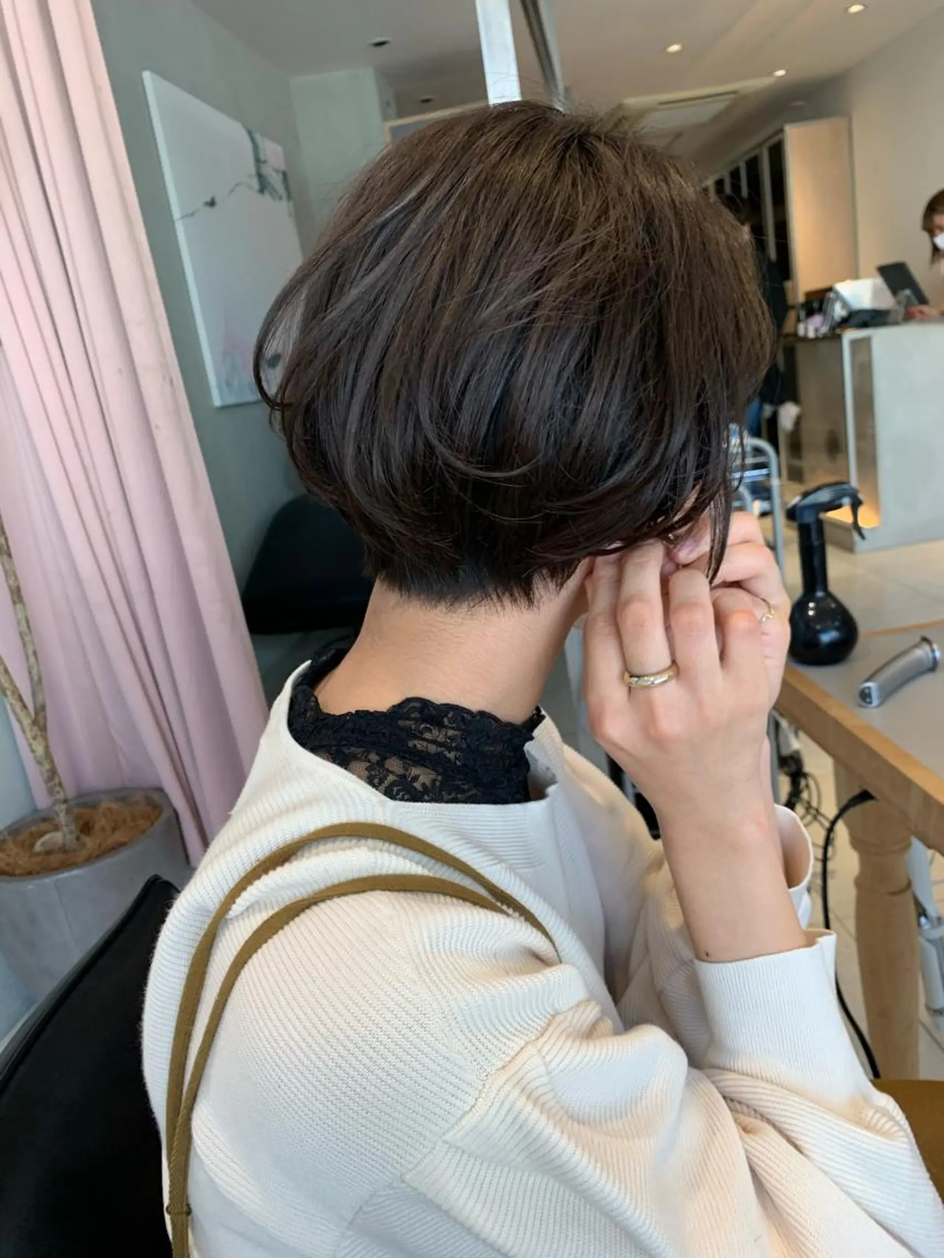 ショート カット トリートメント 柔らか透け感カラー 🌿ムロヤリョウスケのヘアスタイル