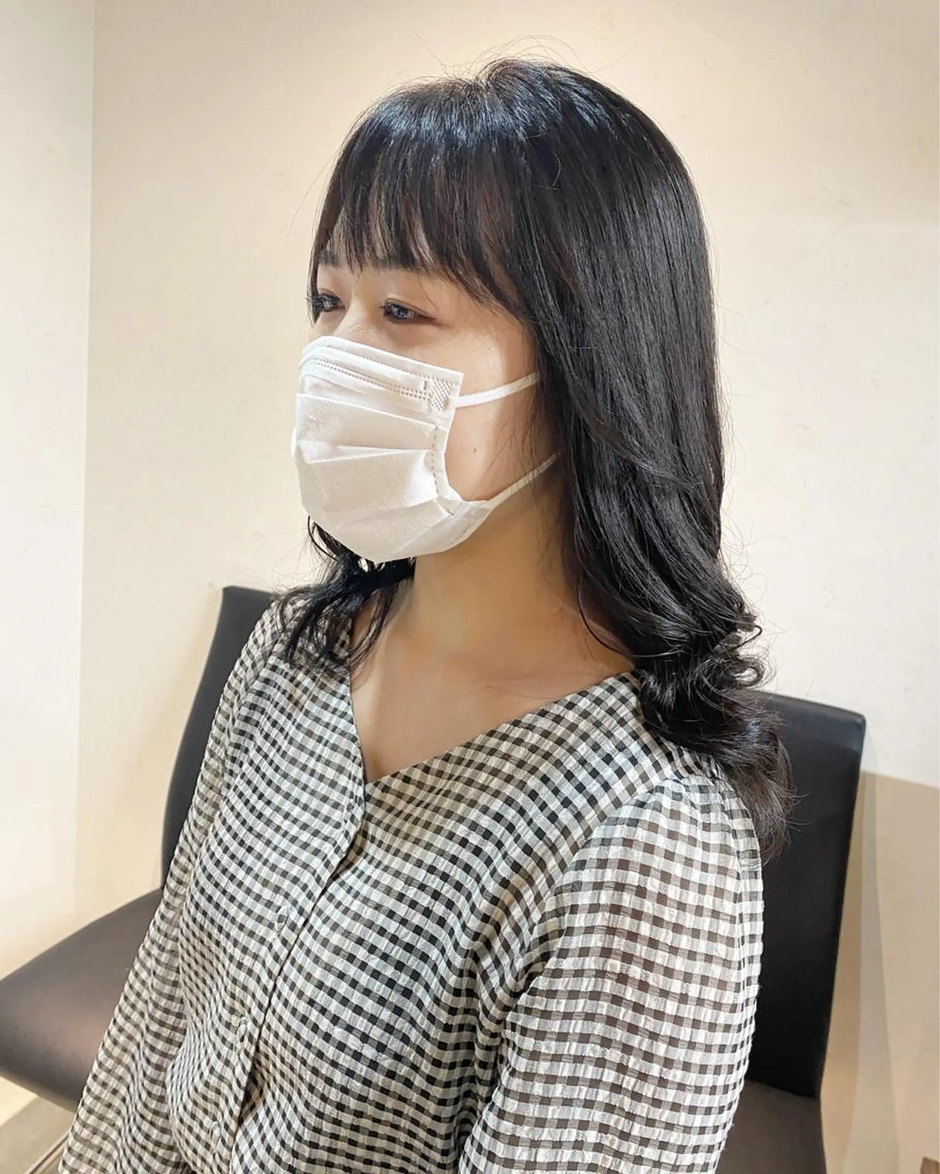 セミロング カラー カット ヘアカラー トリートメント 後藤紗英/髪質改善 /オリーブベージュのヘアスタイル