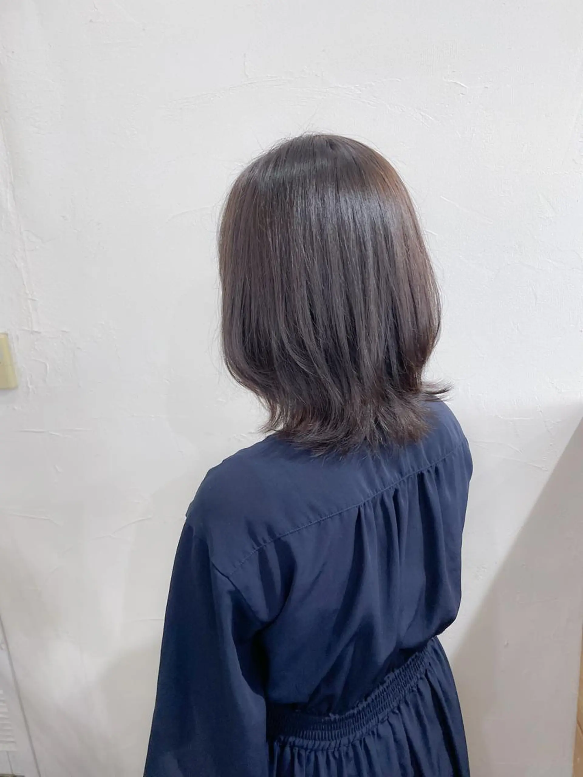 ミディアム カラー くびれヘア カット ヘアカラー トリートメント かんばら りょーいのヘアスタイル