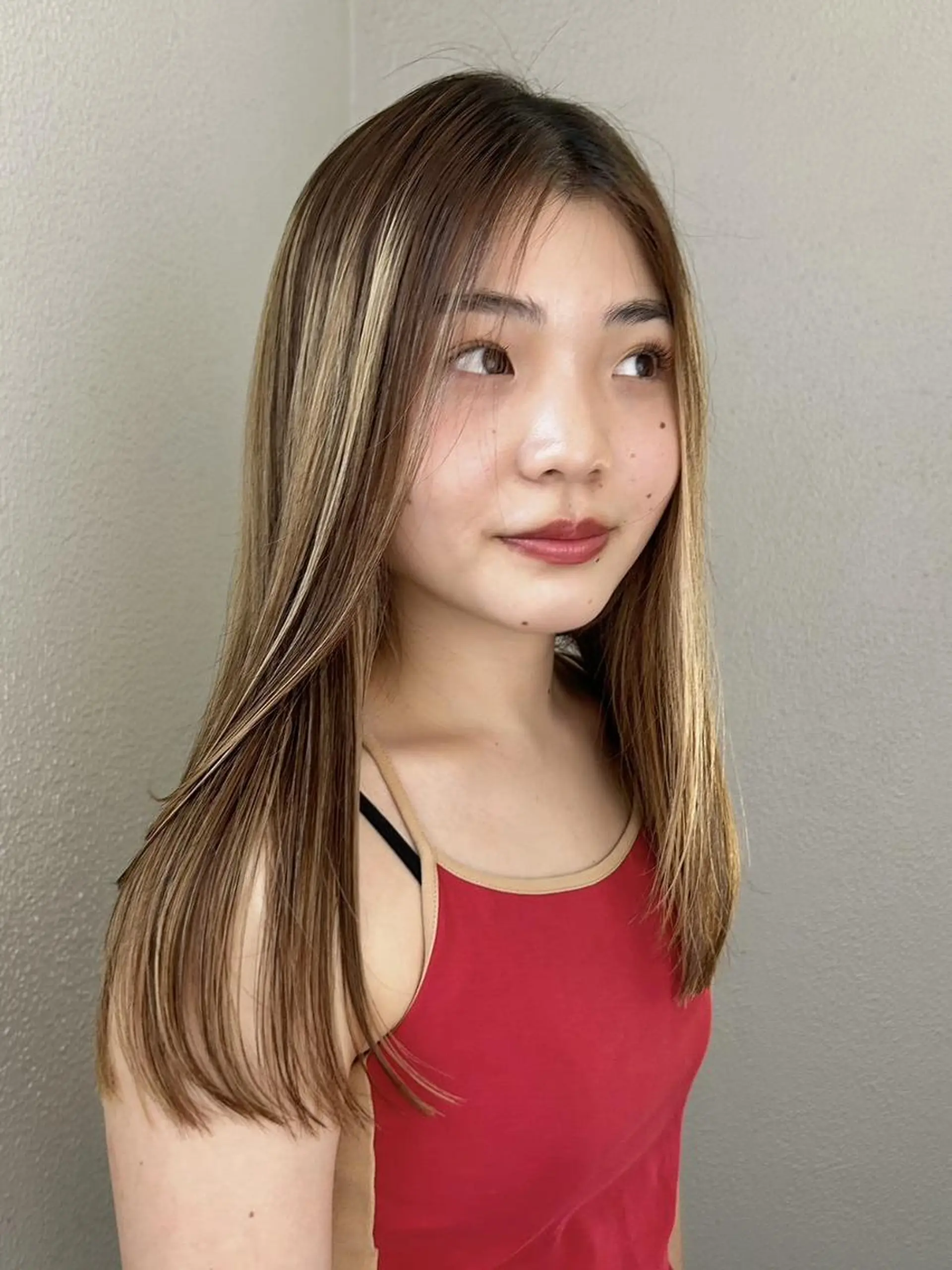 ロング カット ヘアカラー トリートメント 🌼U24 ヘアデザインラボのヘアスタイル