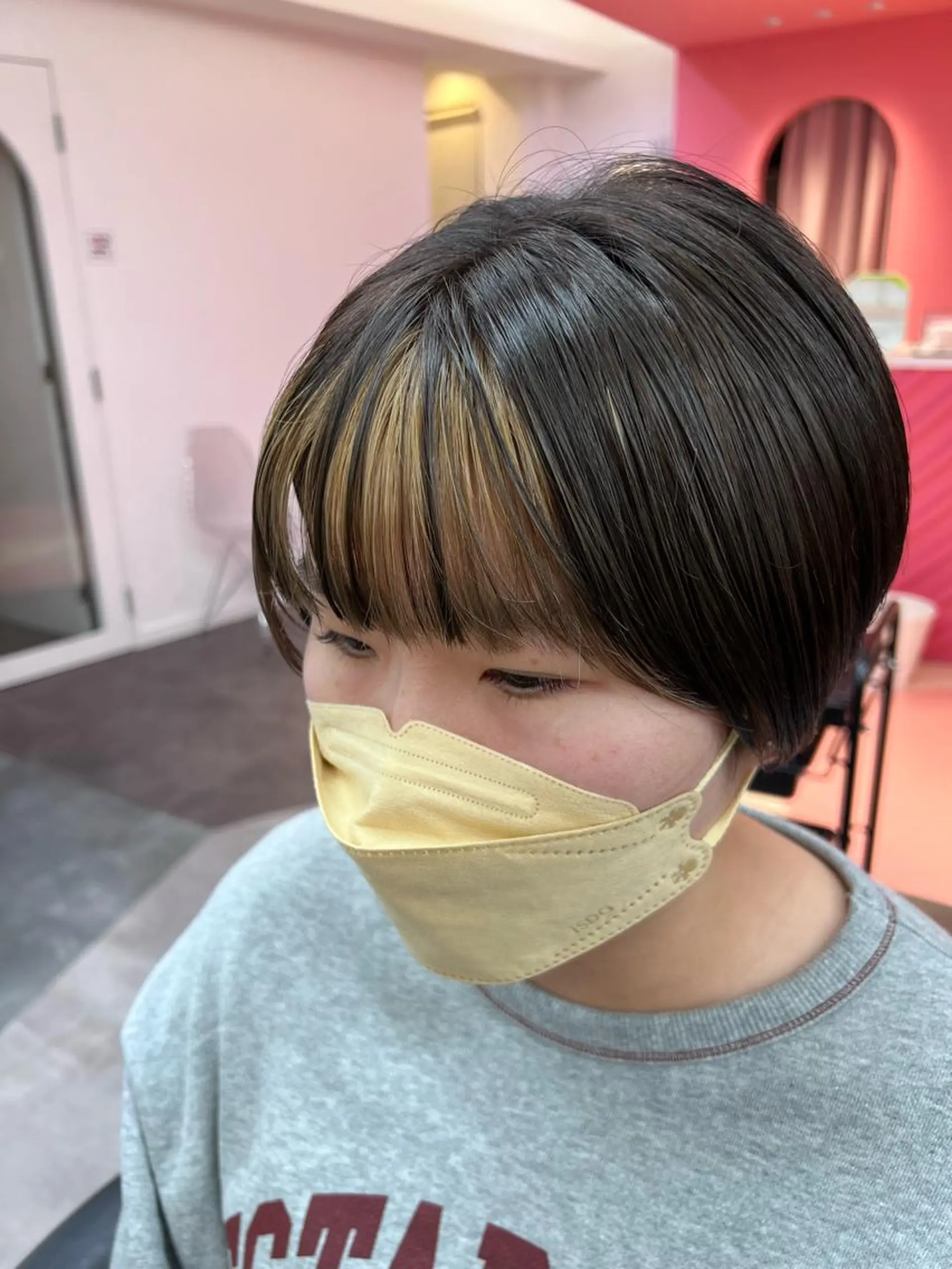 ショート カラー ショートボブ インナーカラー ボブ ショートヘア VALETTE omotesando所属・原宿ボブ・髪質改善 輝来のヘアスタイル