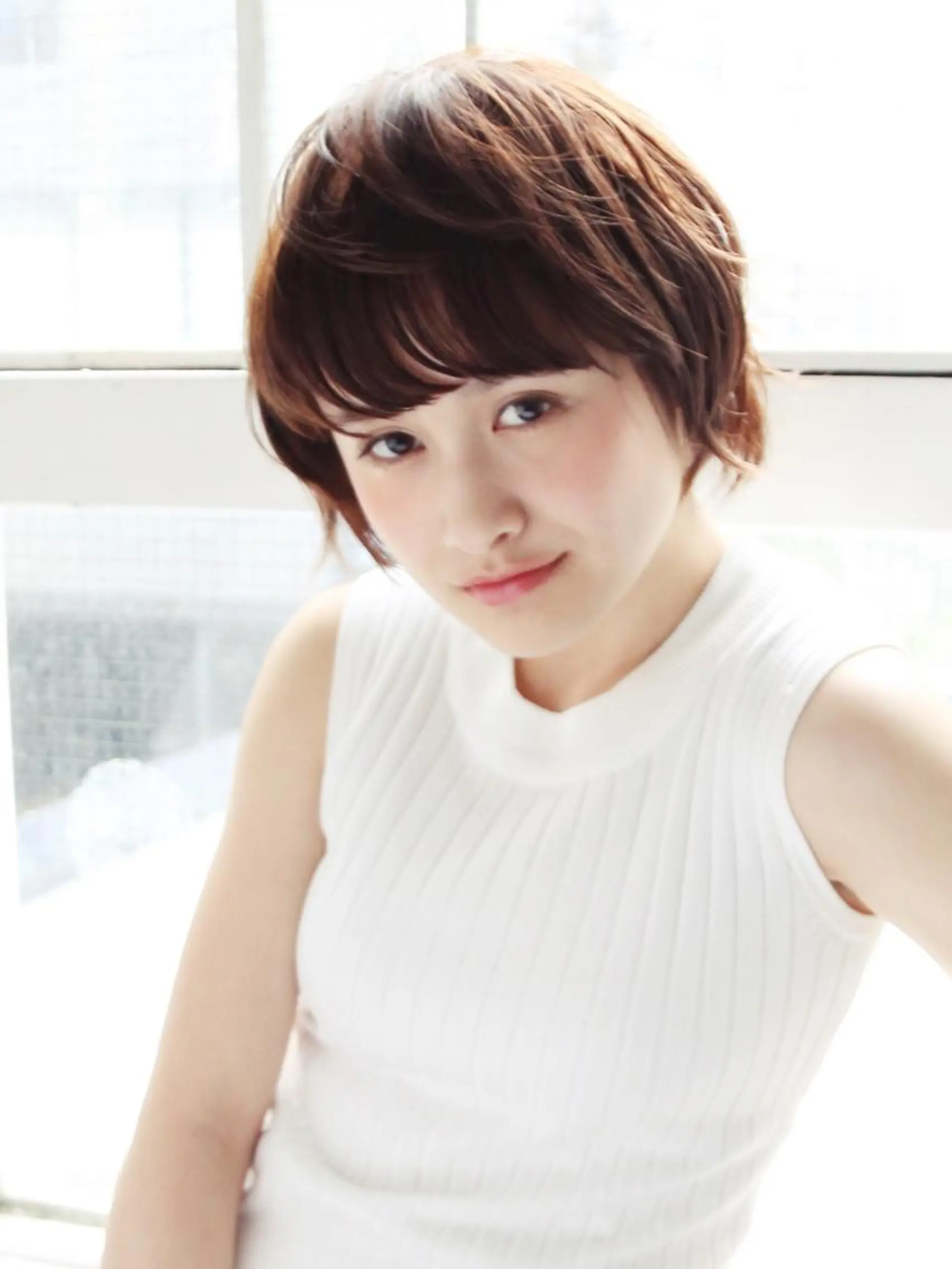 ショート ミディアム セミロング ロング カラー パーマ ヘアアレンジ キッズ ネイル まつエク ショート・ボブ💫 シブヤトモヒロのヘアスタイル