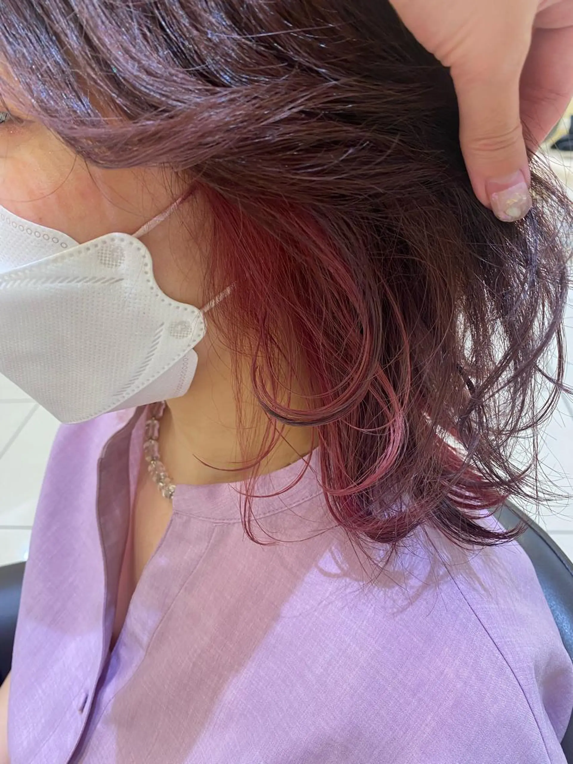 ミディアム カラー カット ヘアカラー marju銀座 マージュギンザのヘアスタイル