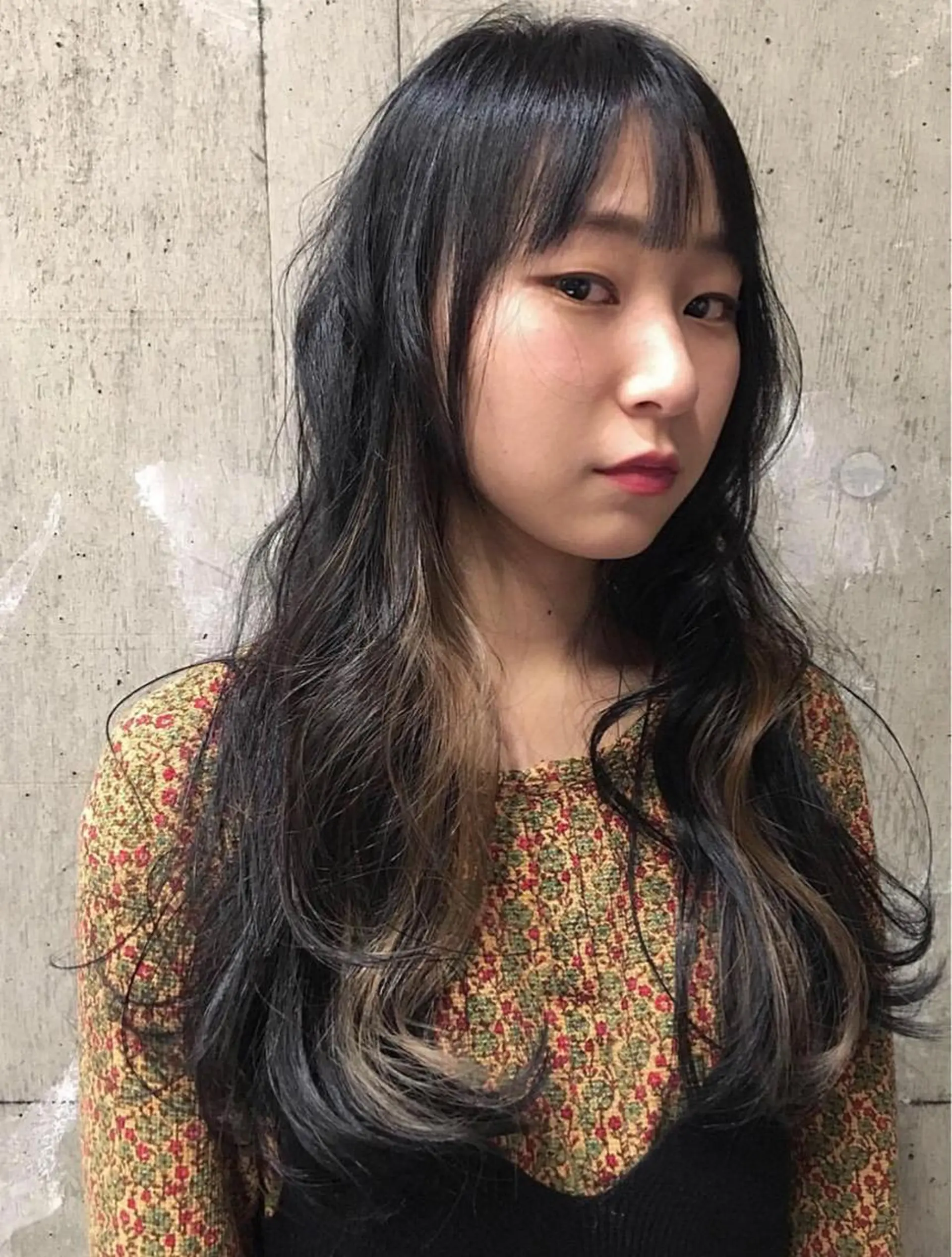 ロング カラー パーマ ヘアカラー selma est所属・ショート/韓国ヘア Moto✂︎のヘアスタイル