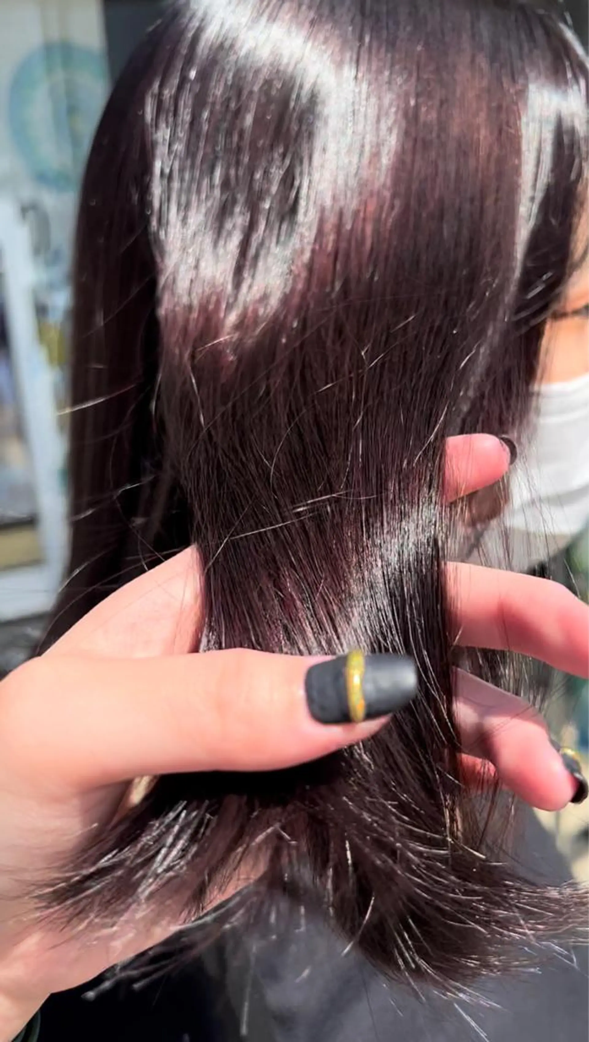 ミディアム ヘアカラー ハイトーン/ ダブルカラー/透明感のヘアスタイル