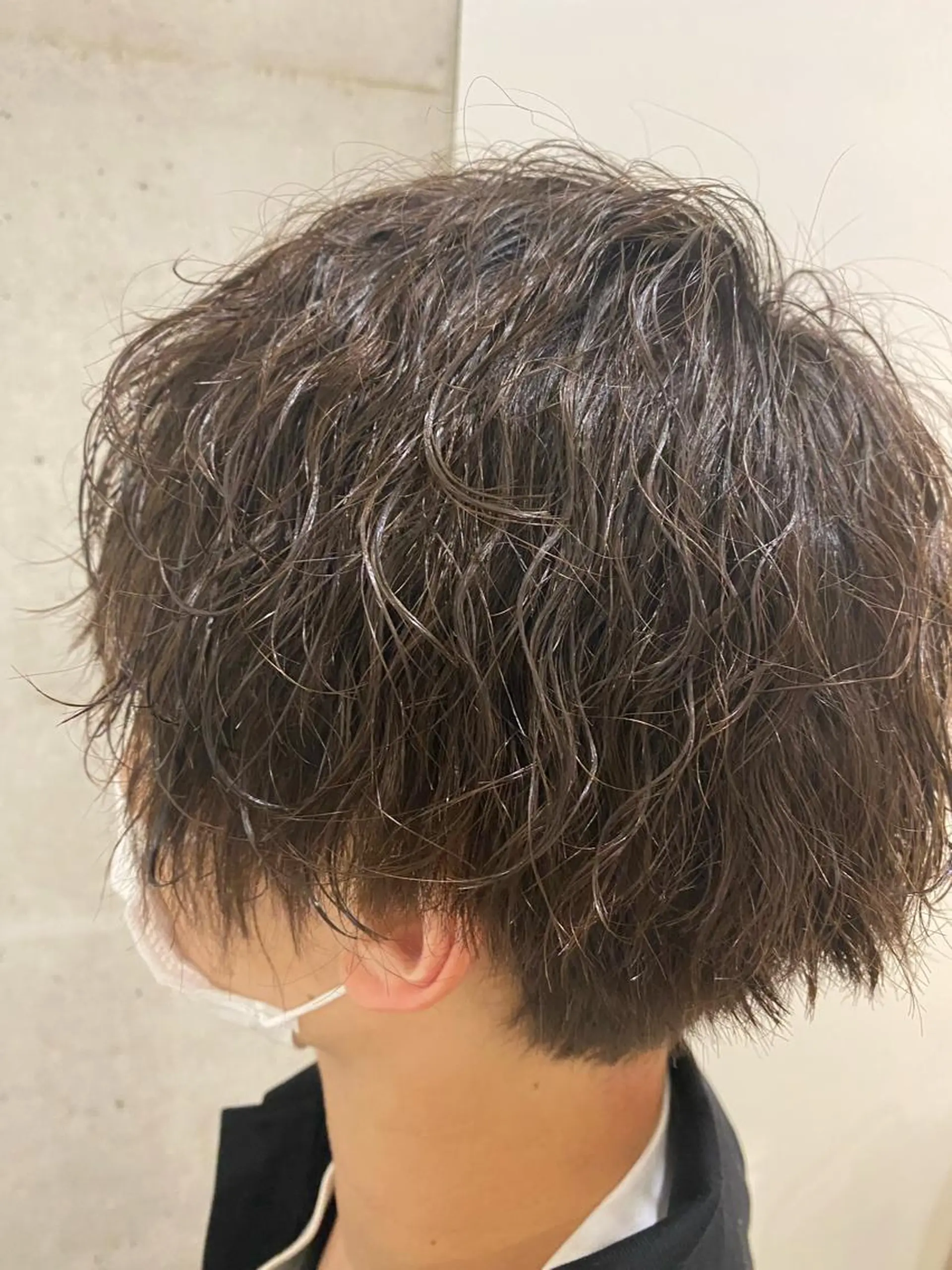 ショート パーマ メンズ メンズパーマ カット パーマ ヘッドスパ 田中 アキオのヘアスタイル