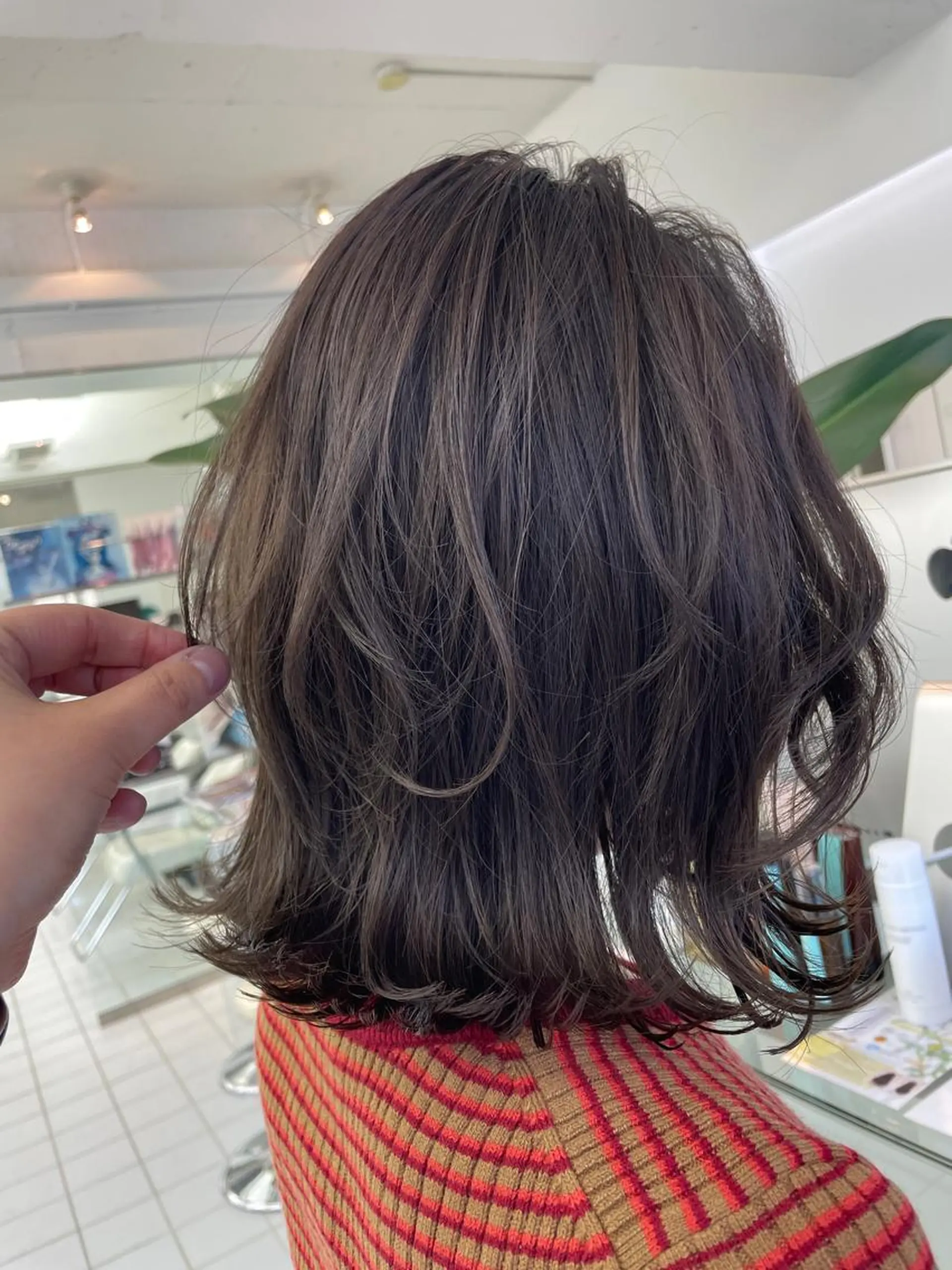 ミディアム カット ヘアカラー トリートメント HEADS  ex所属・HEADS ex市川 ママ美容師ARISAのヘアスタイル