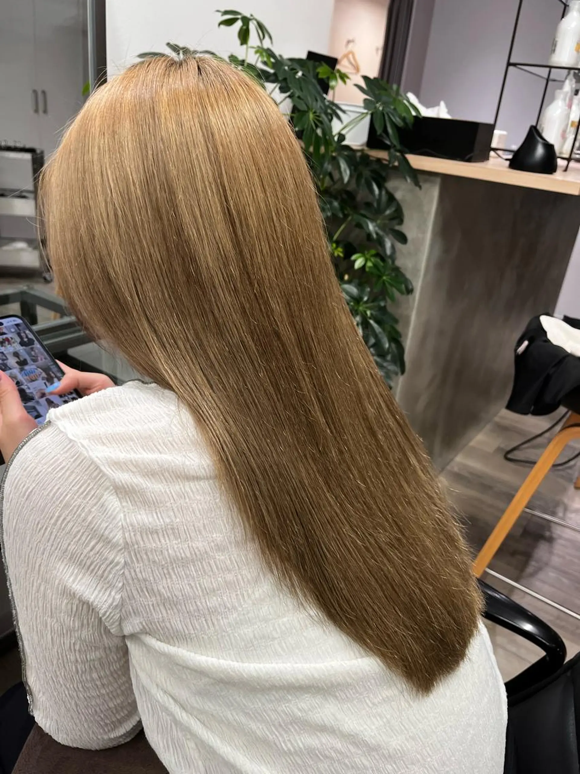 カラー ヘアカラー JIN/暖色カラー /髪質改善/艶髪のヘアスタイル