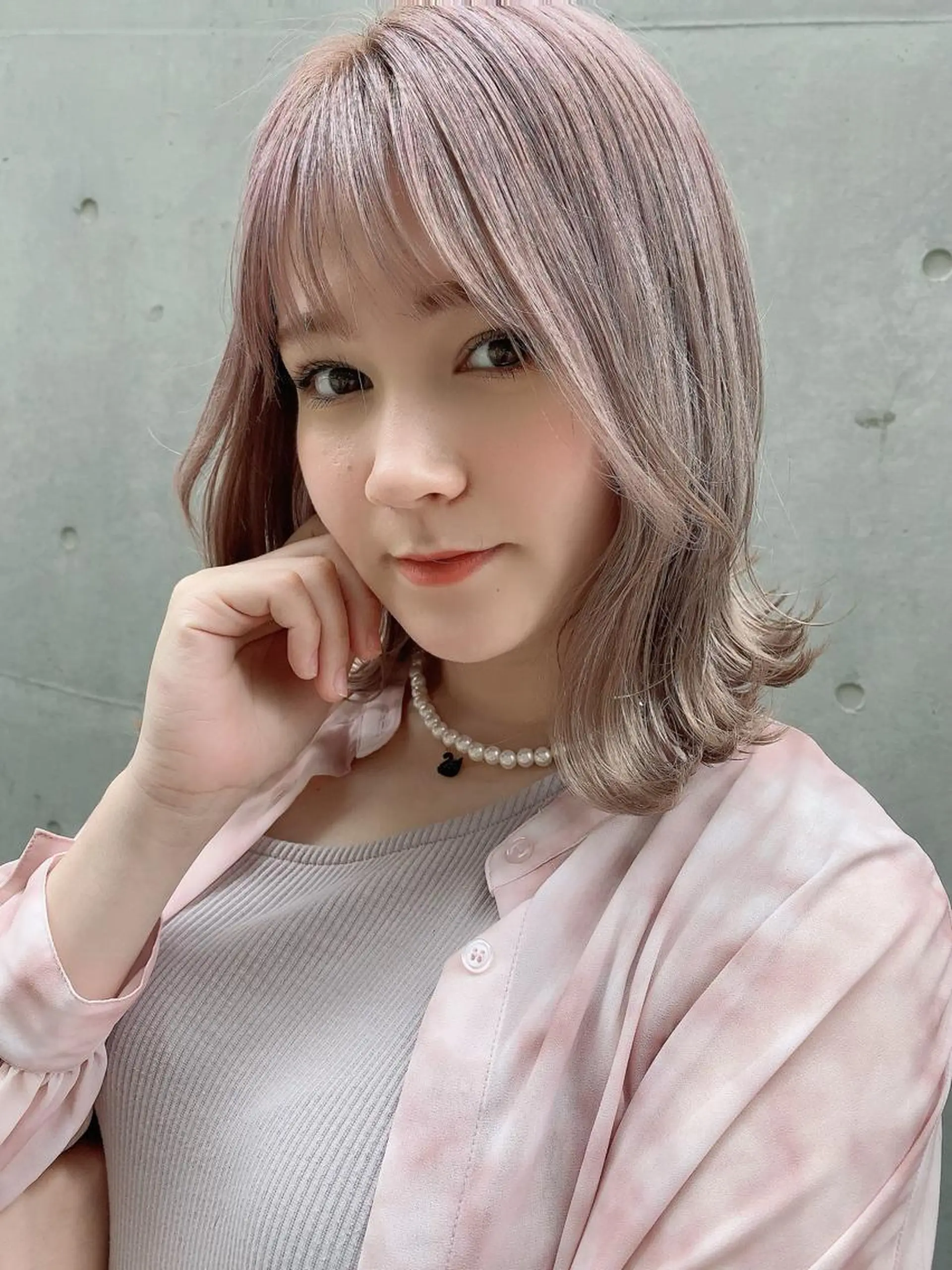 ミディアム カラー ヘアアレンジ Riposo.所属・✨似合わせカラー✨ 奈須晴香のヘアスタイル