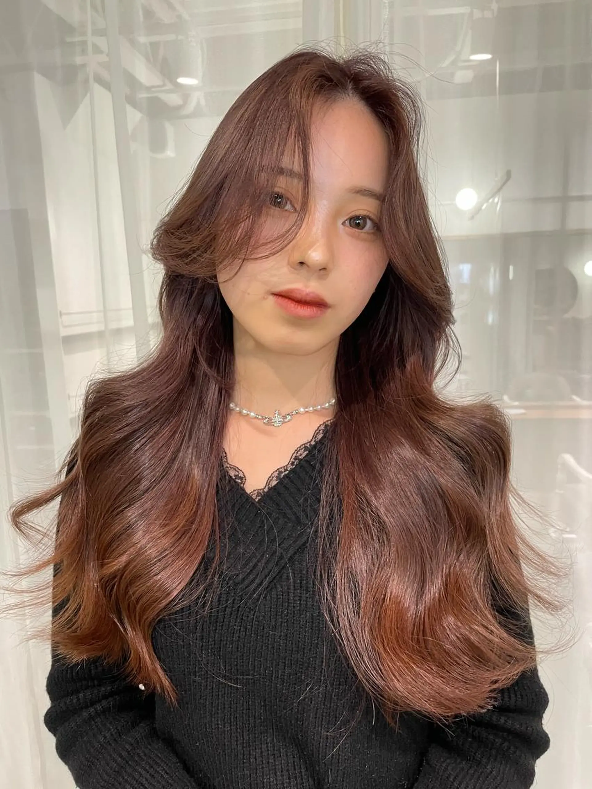 ロング カラー 韓国風ヘア 韓国/レイヤー NOISM天王寺のヘアスタイル