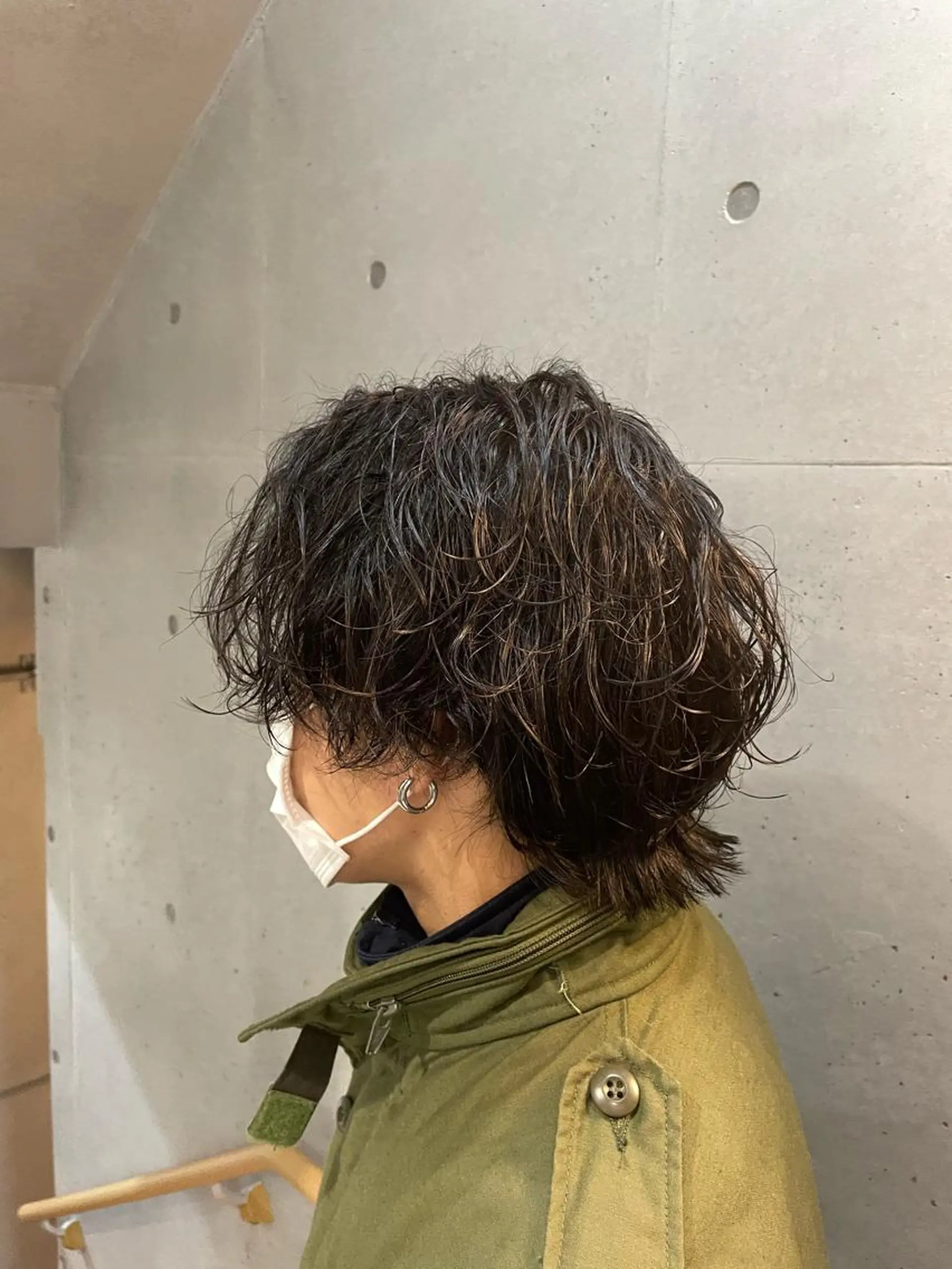 ミディアム カラー パーマ メンズ カット パーマ 🔥メンズ超特化🔥 青木海斗のヘアスタイル