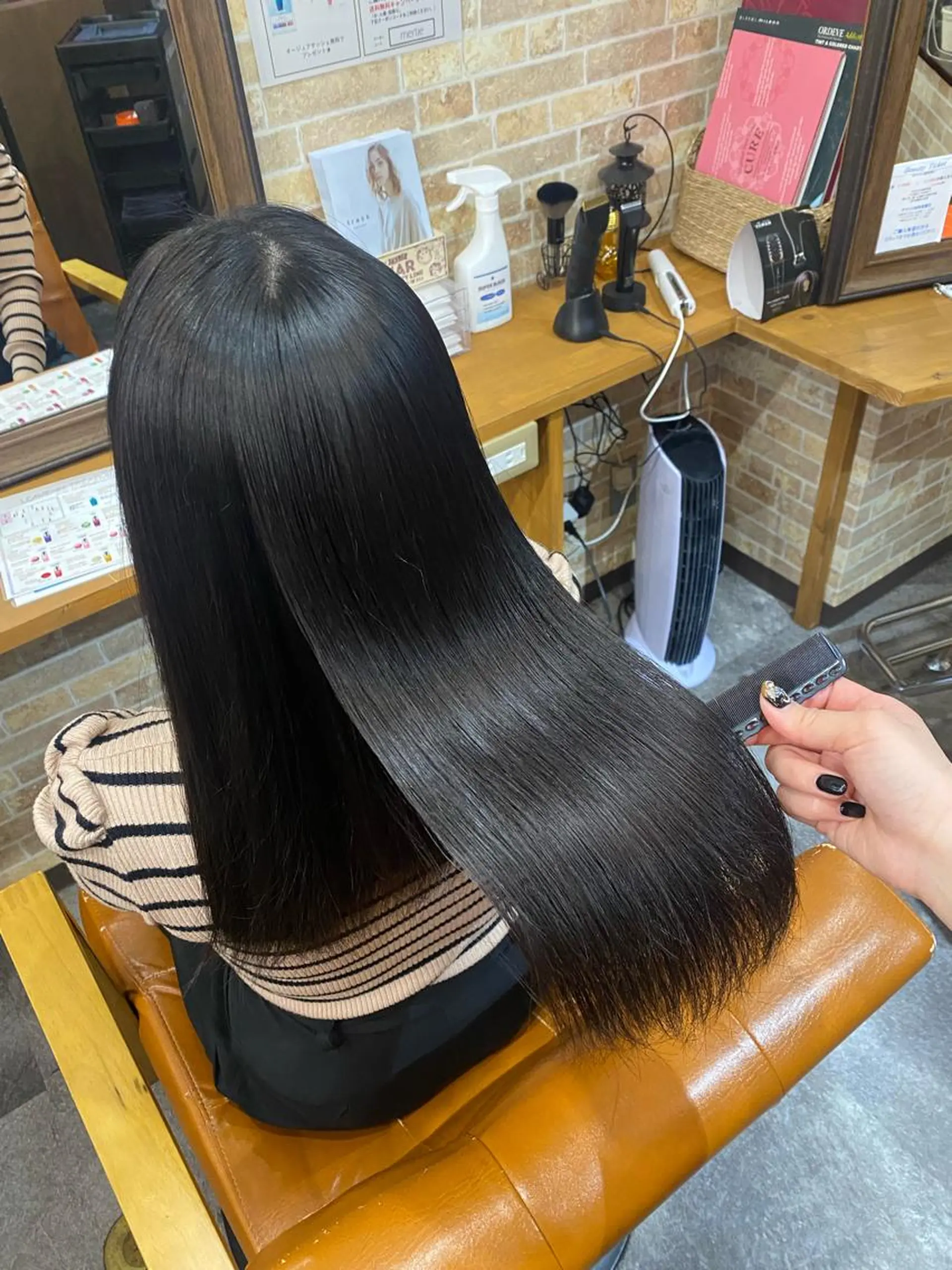 ロング カット 縮毛矯正 トリートメント 髪質改善 🤍erikaのヘアスタイル