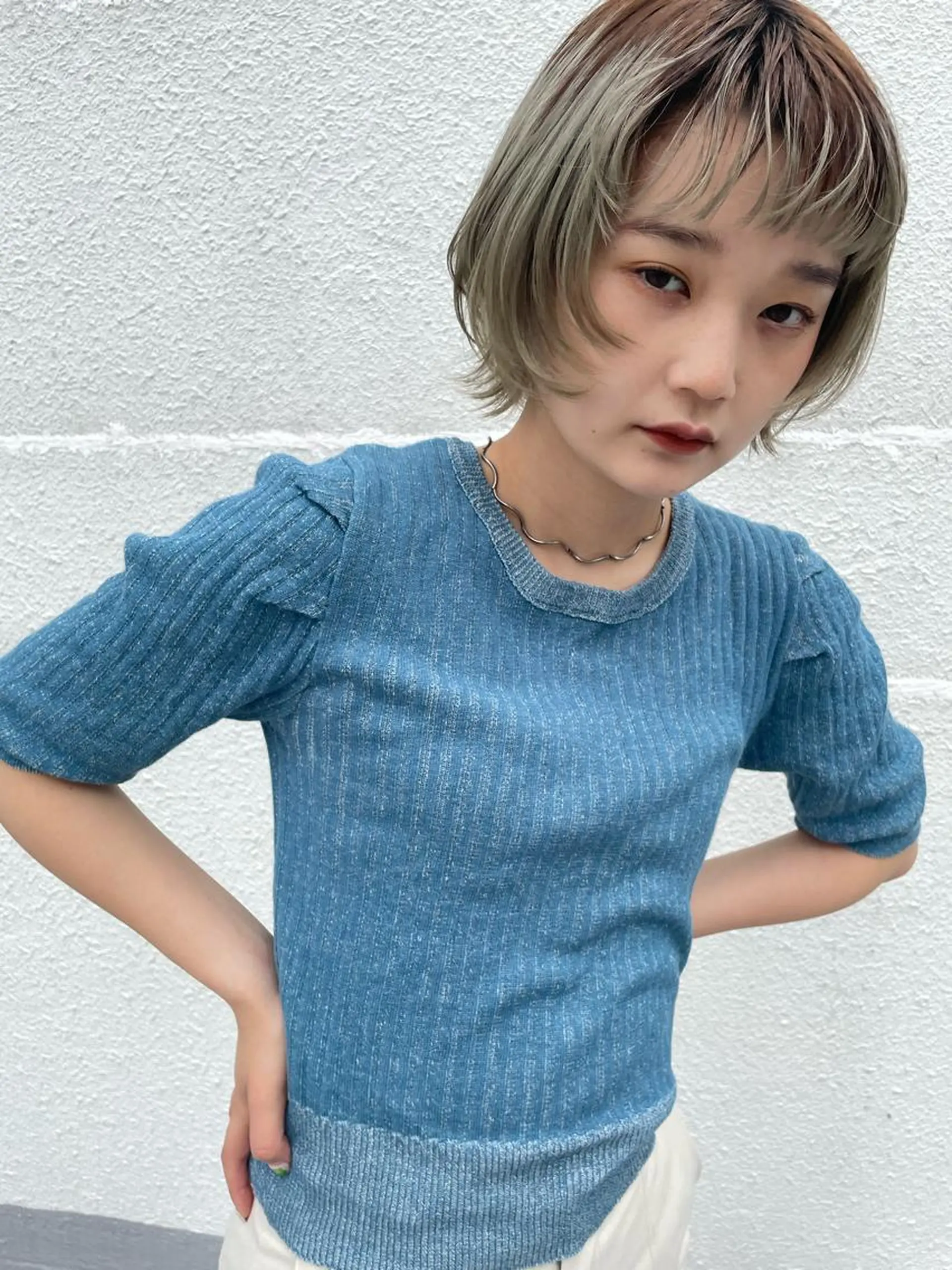 ショート カラー silo所属・silo MOKA 顔周りカット🦦のヘアスタイル