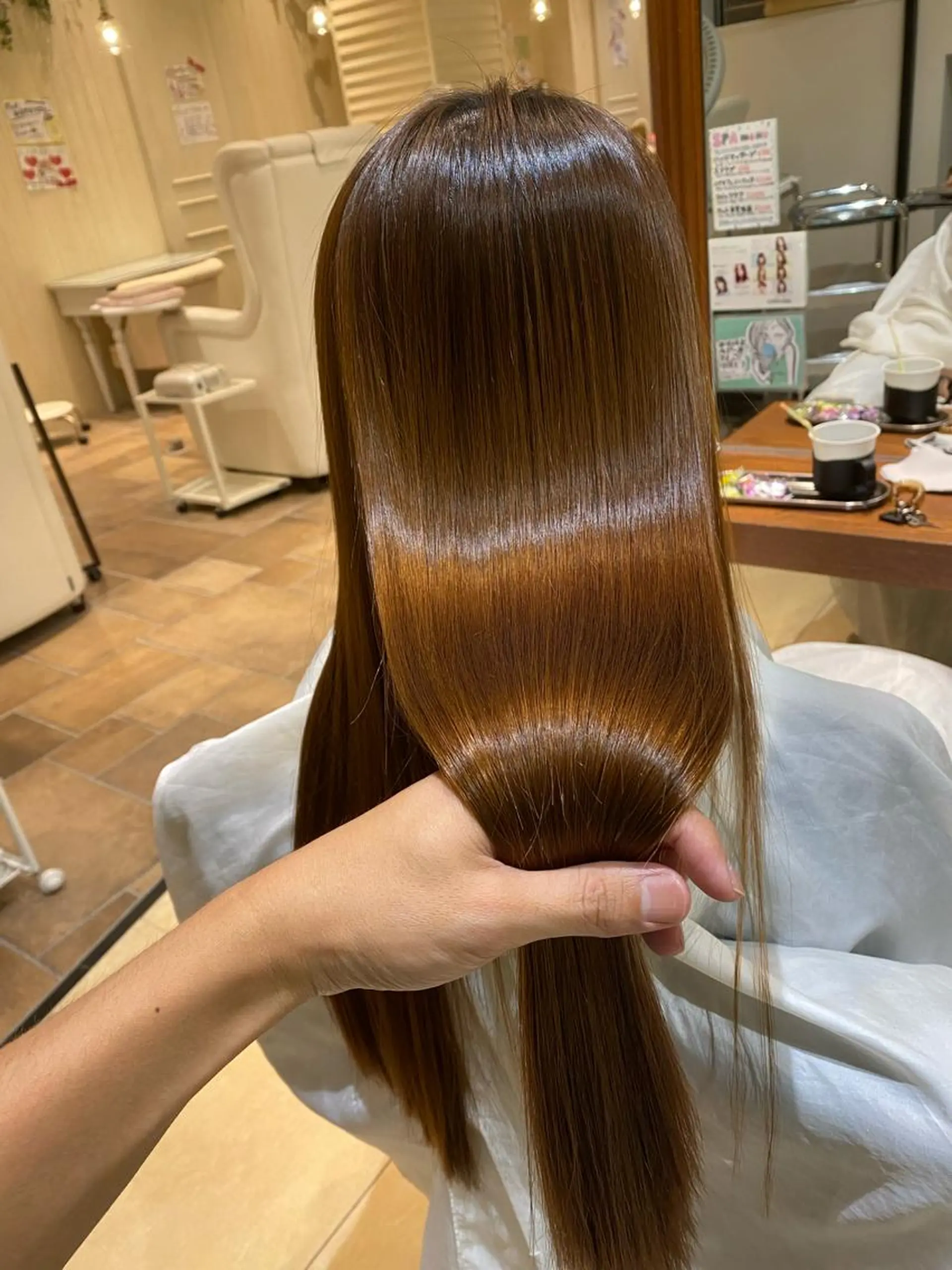 ロング 縮毛矯正 Rubik's江坂 ルービックえさかのヘアスタイル