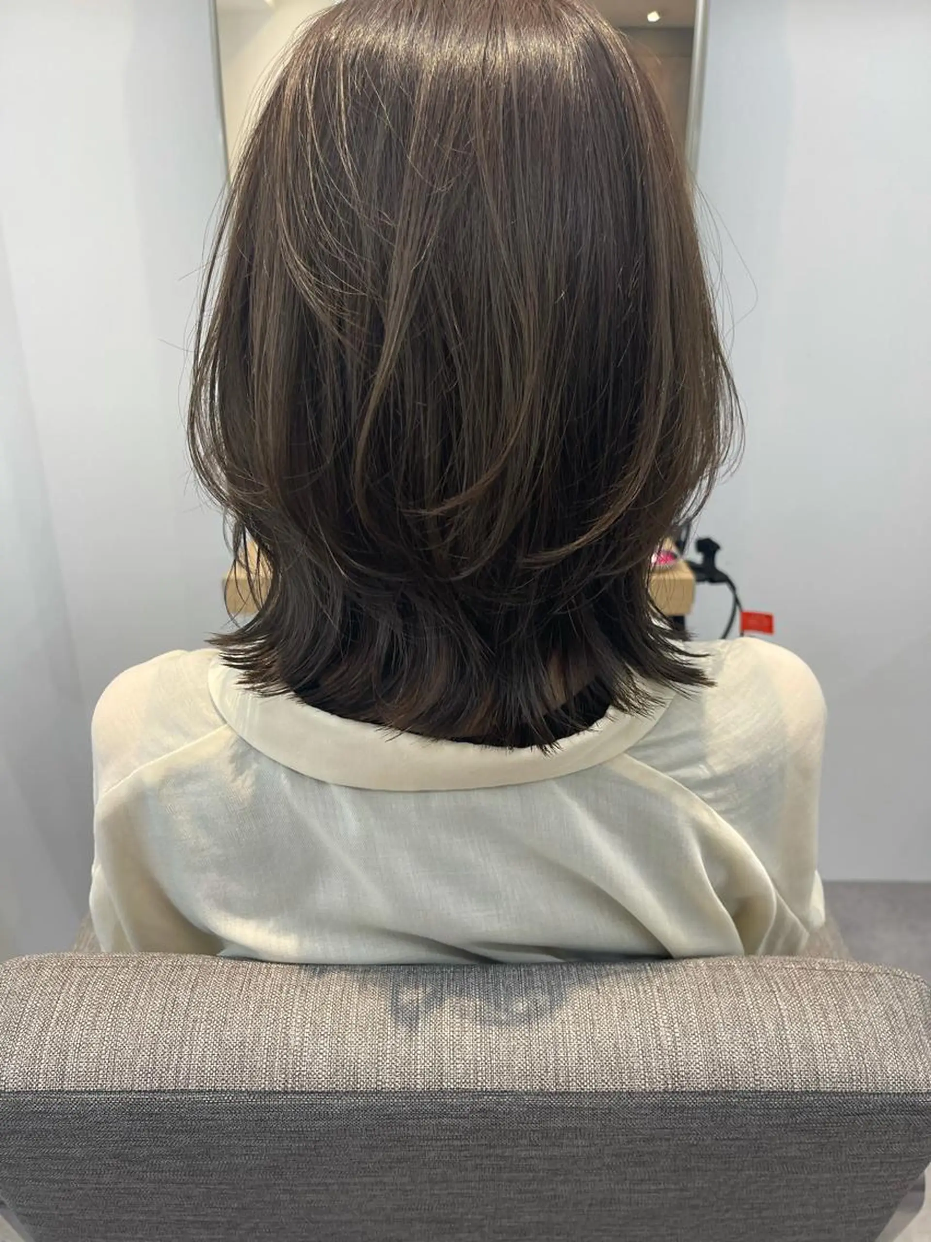 ミディアム カラー カット ヘアカラー トリートメント かわいい透明感ヘア ♡kana♡のヘアスタイル