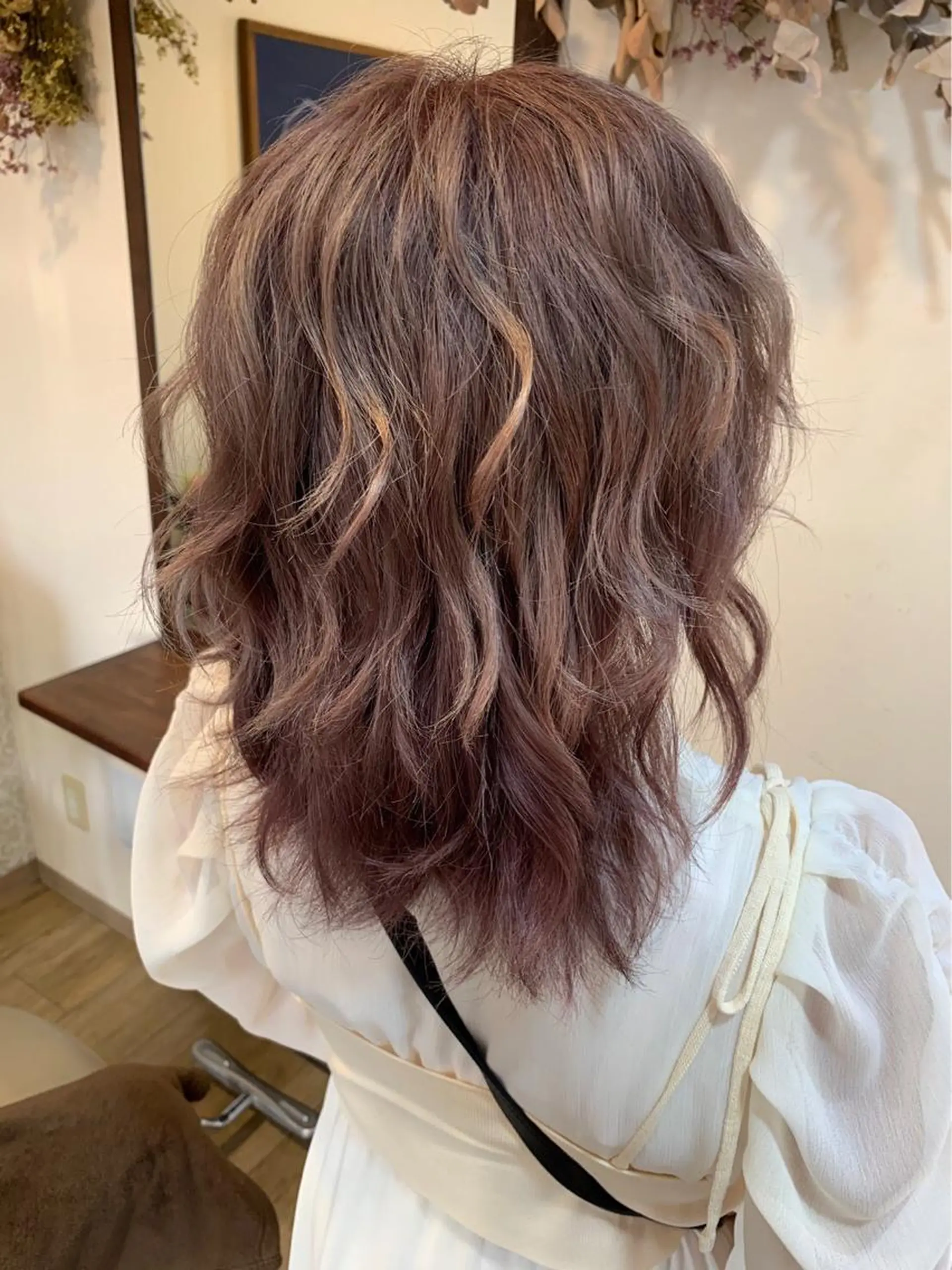 セミロング カラー 関口 友行のヘアスタイル