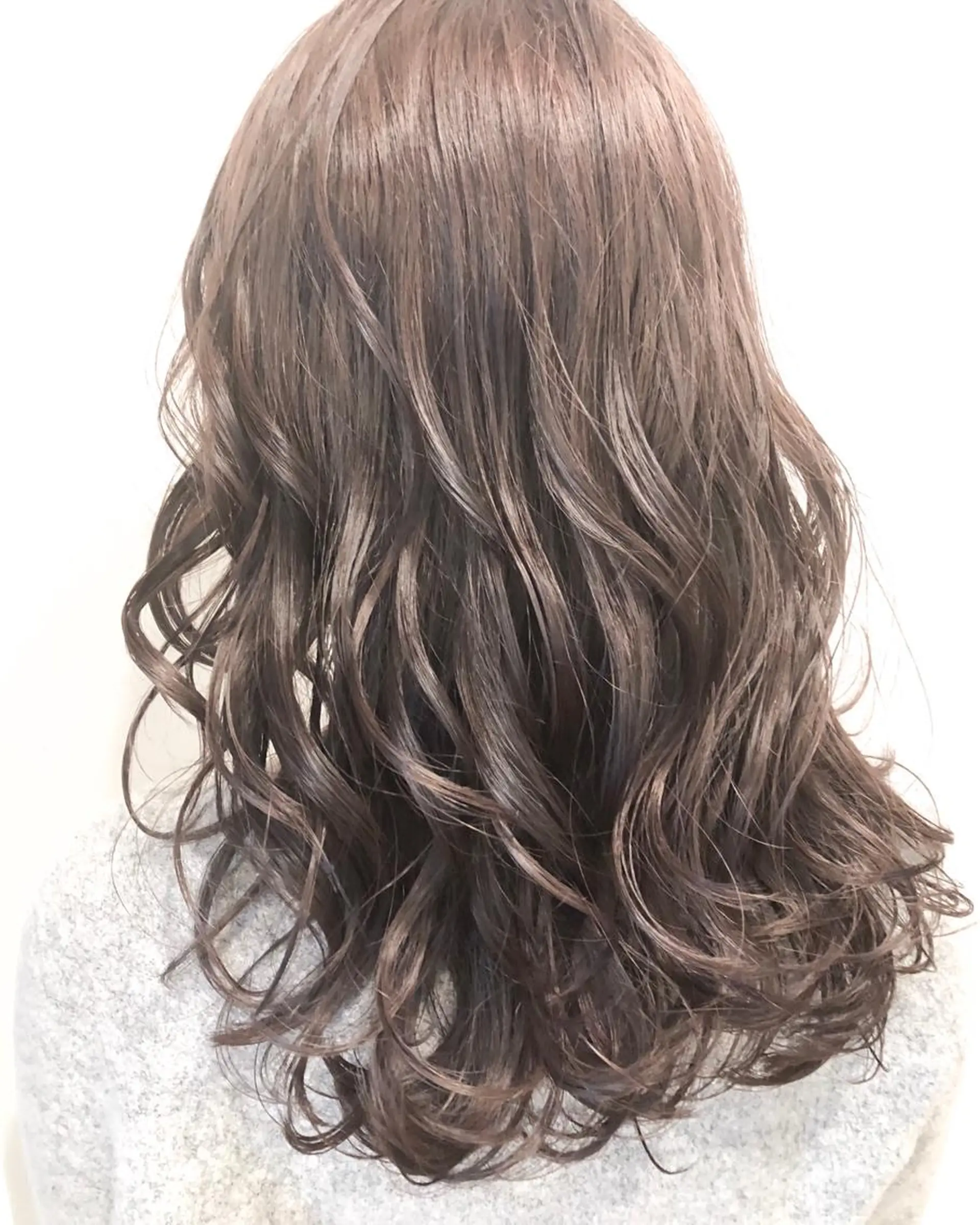 セミロング カラー アッシュ ベージュカラー TOWA 野村　コウダイのヘアスタイル