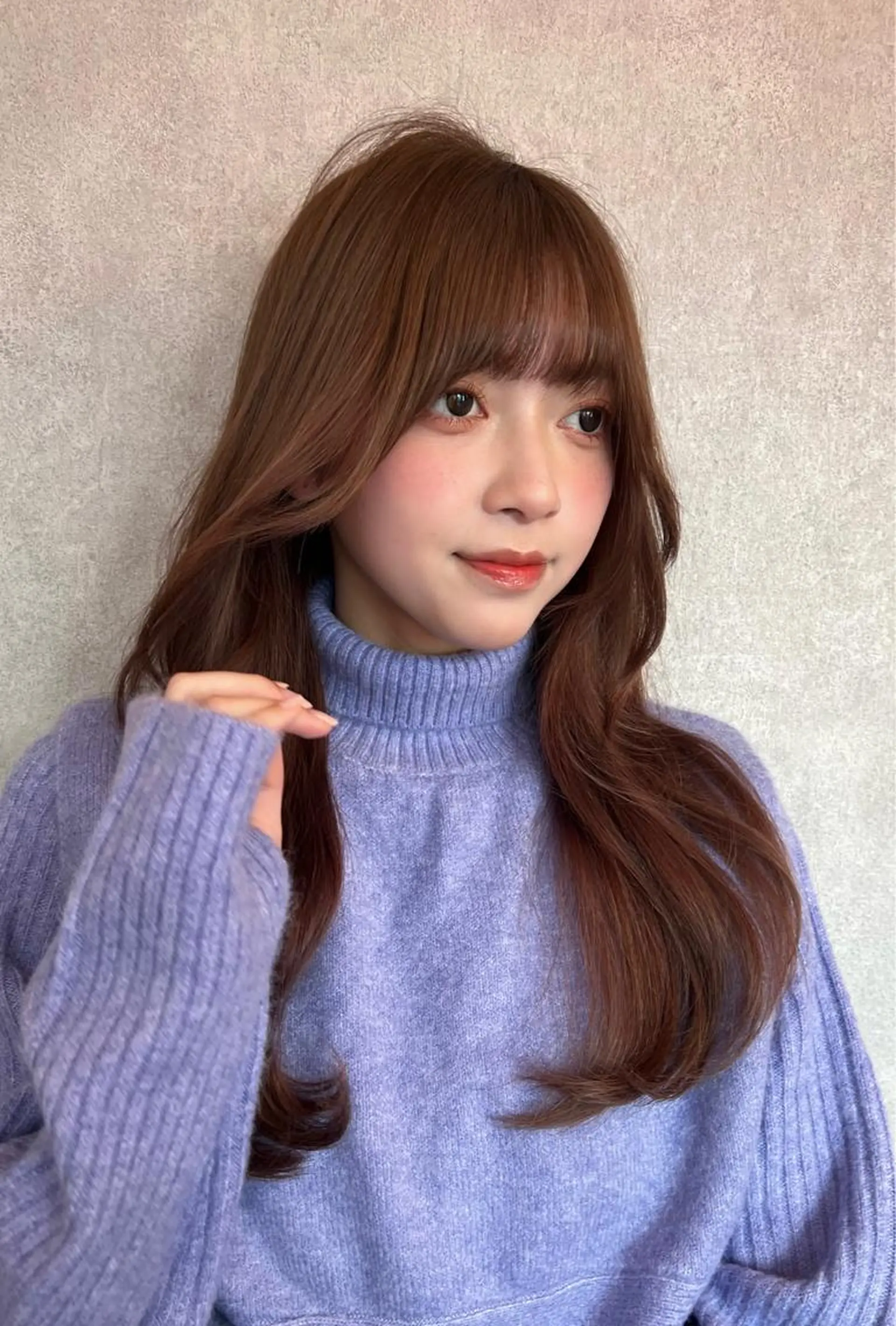 ロング カラー 髪質改善 韓国風ヘア レイヤーカット カット ヘアカラー Loom .by Sea  ルームバイシー所属・レイヤー/前髪/ 韓国/CHIHIROのヘアスタイル