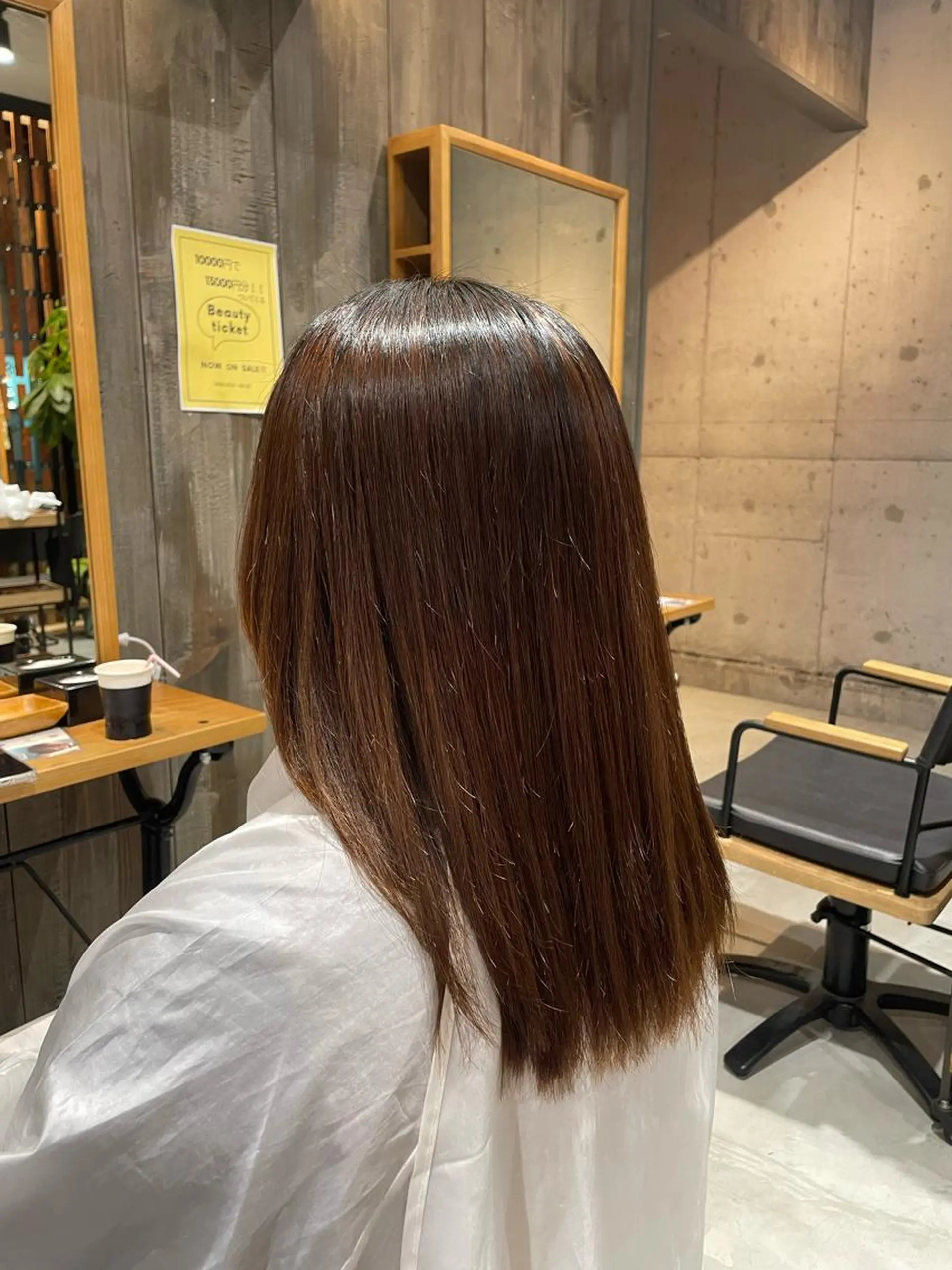 ロング 縮毛矯正 三好 祐希のヘアスタイル