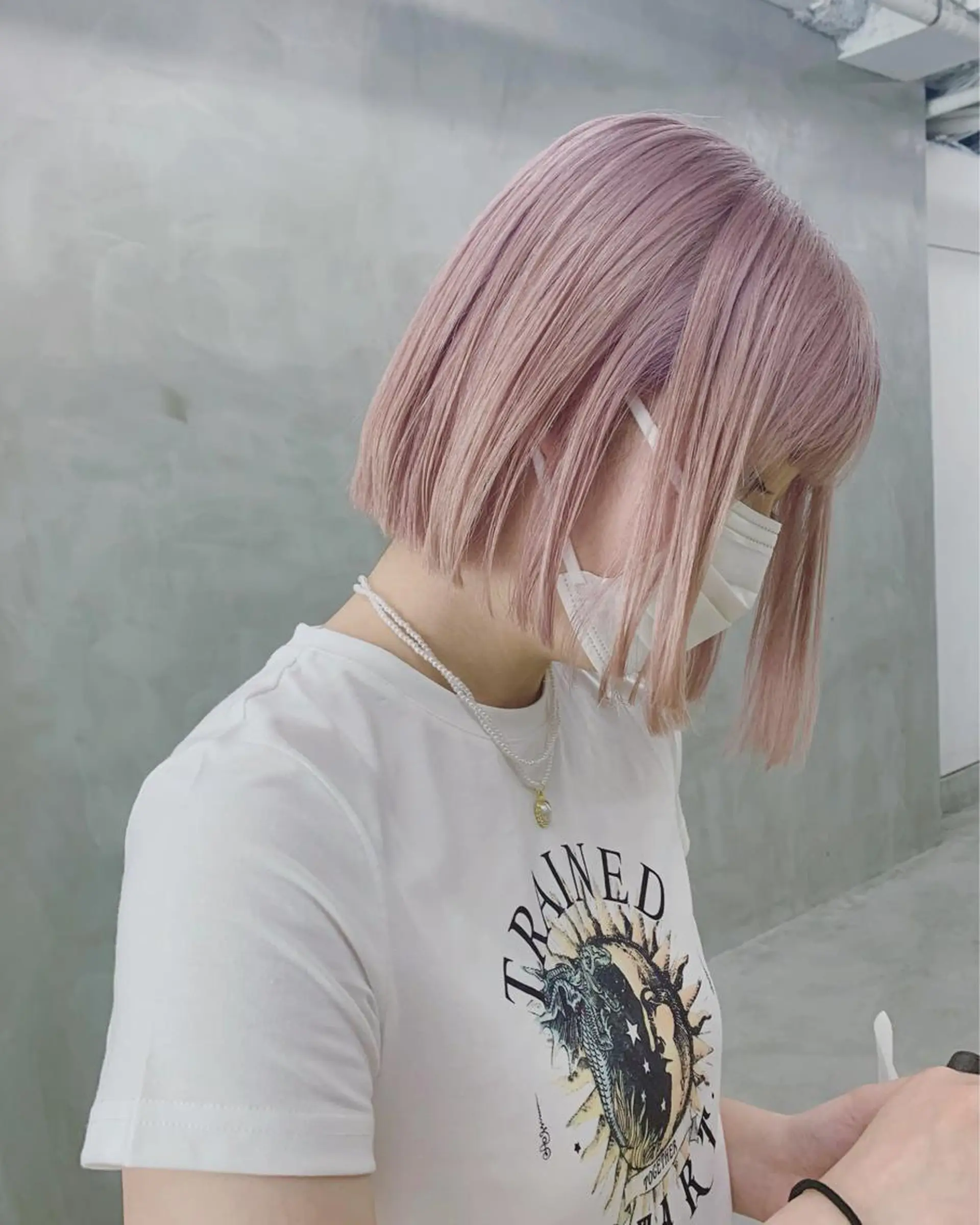 ミディアム カラー ブームボックス所属・🐝ハイトーンカラー hachi🐝のヘアスタイル