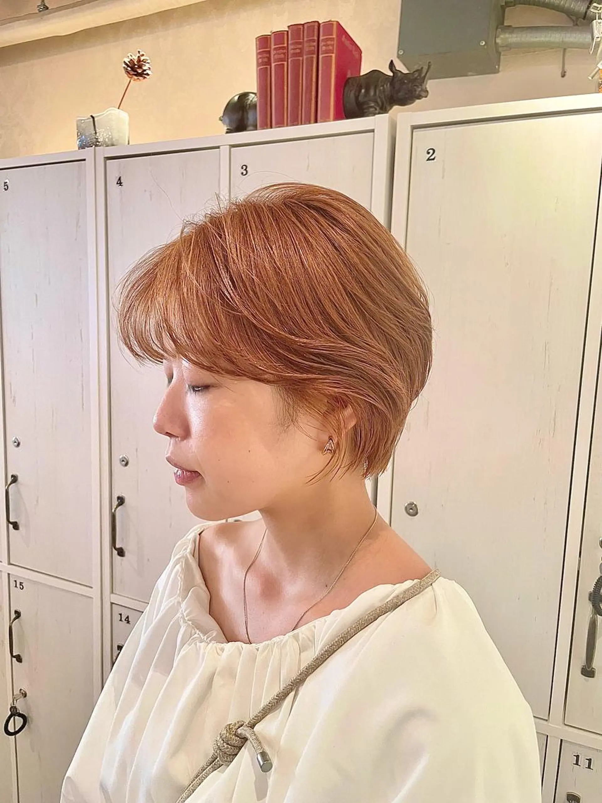 ショート カラー ヘアカラー トリートメント ボブ/レイヤー 山川廉弥のヘアスタイル