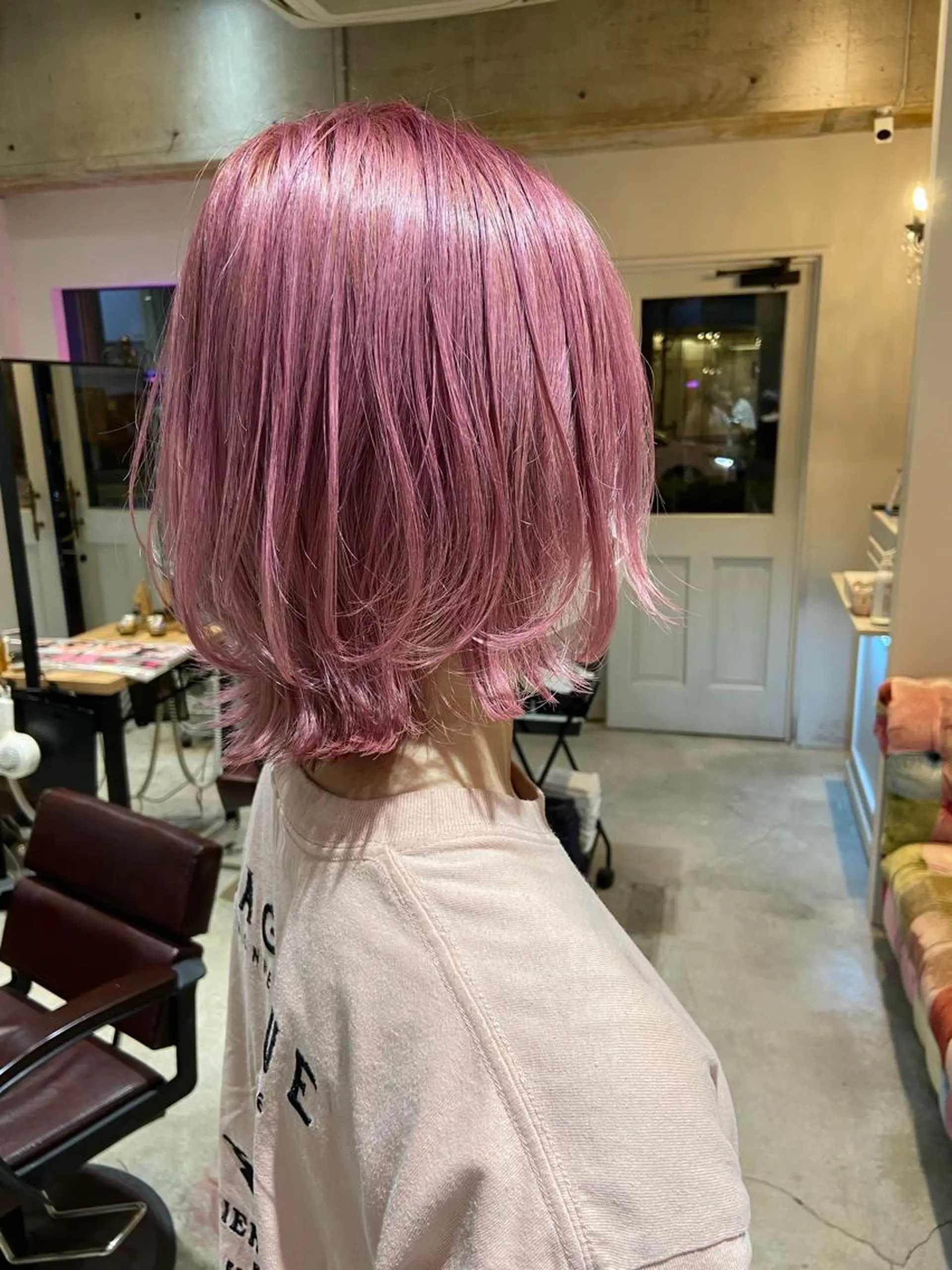 ミディアム カラー ハイトーンカラー ピンクカラー カット ヘアカラー トリートメント amie   水戸所属・レイヤー💧艶髪 💧Syotaのヘアスタイル