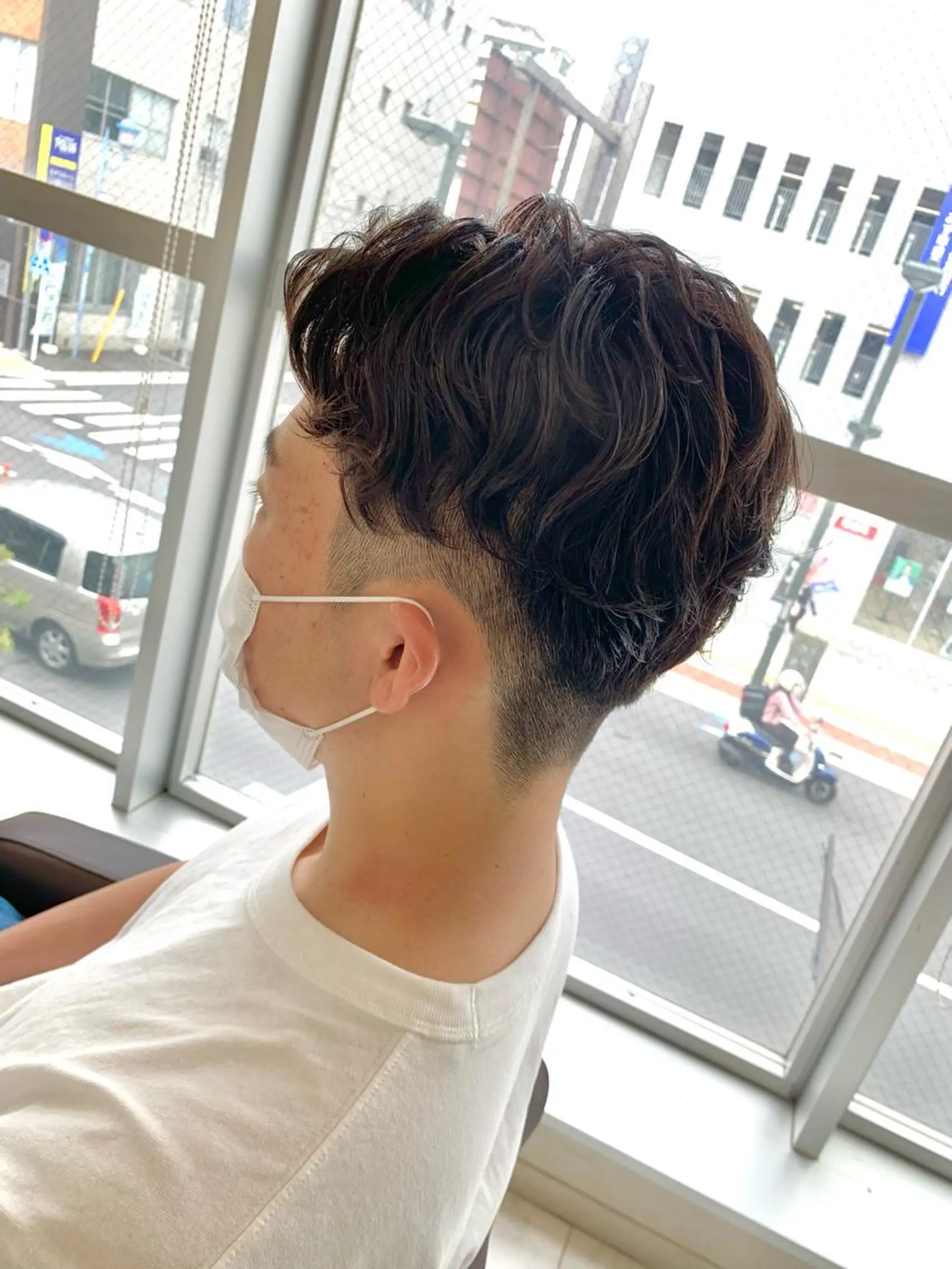 ショート メンズ RIKA💙パーマ 艶カラー💙のヘアスタイル